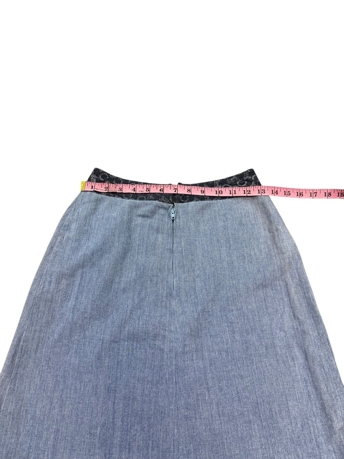 Celine RARE VINTAGE CELINE DENIM SKIRT Size 26" / US 2 / IT 38 - 9 Thumbnail