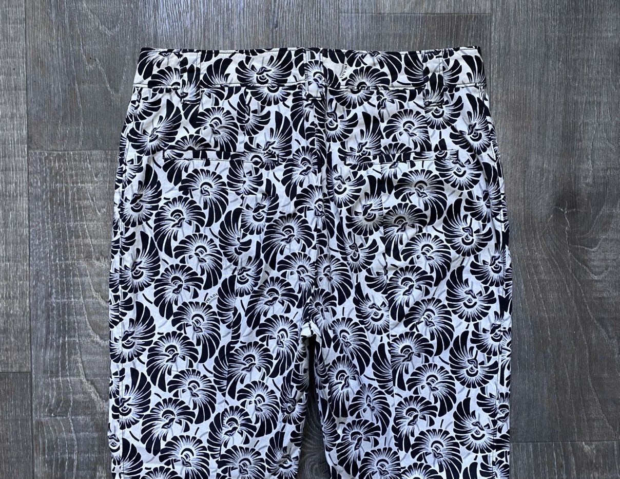 Prada Womens Prada 2016 Full Printed Floral Print Stretch Trousers Size 27" / US 4 / IT 40 - 23 Thumbnail