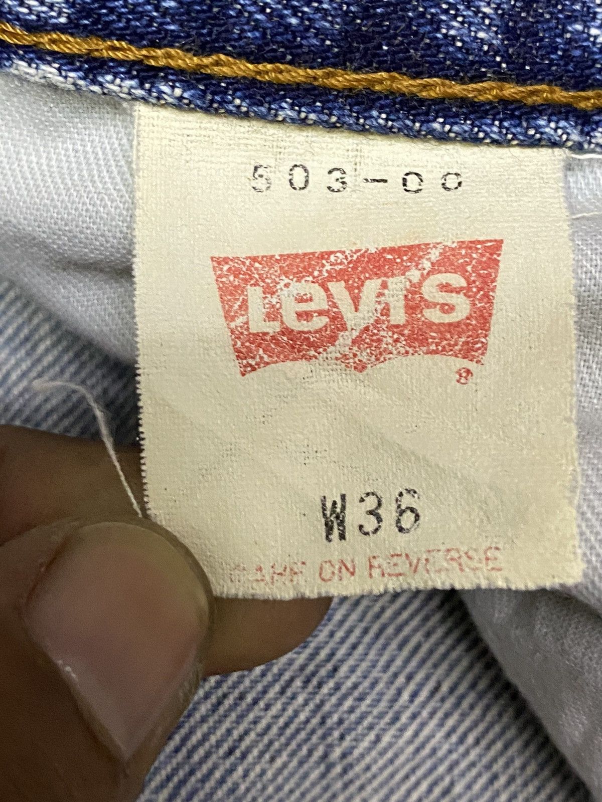 Levi's Vintage Clothing Vintage Levis503 80’s Faded Wash Distressed Loose Jeans Size US 36 / EU 52 - 17 Thumbnail