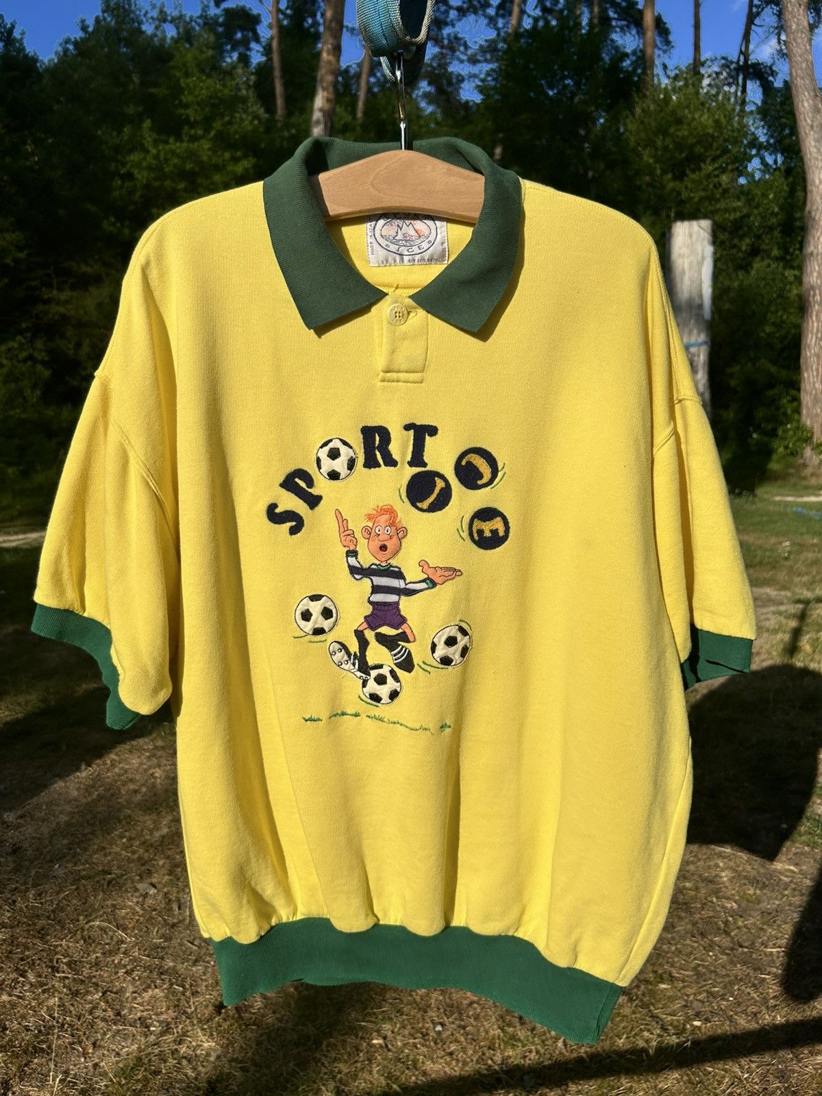 Iceberg Vintage Iceberg Sport Ice Polo — 90s Cartoon Graphic Shirt Size US XXL / EU 58 / 5 - 4 Thumbnail