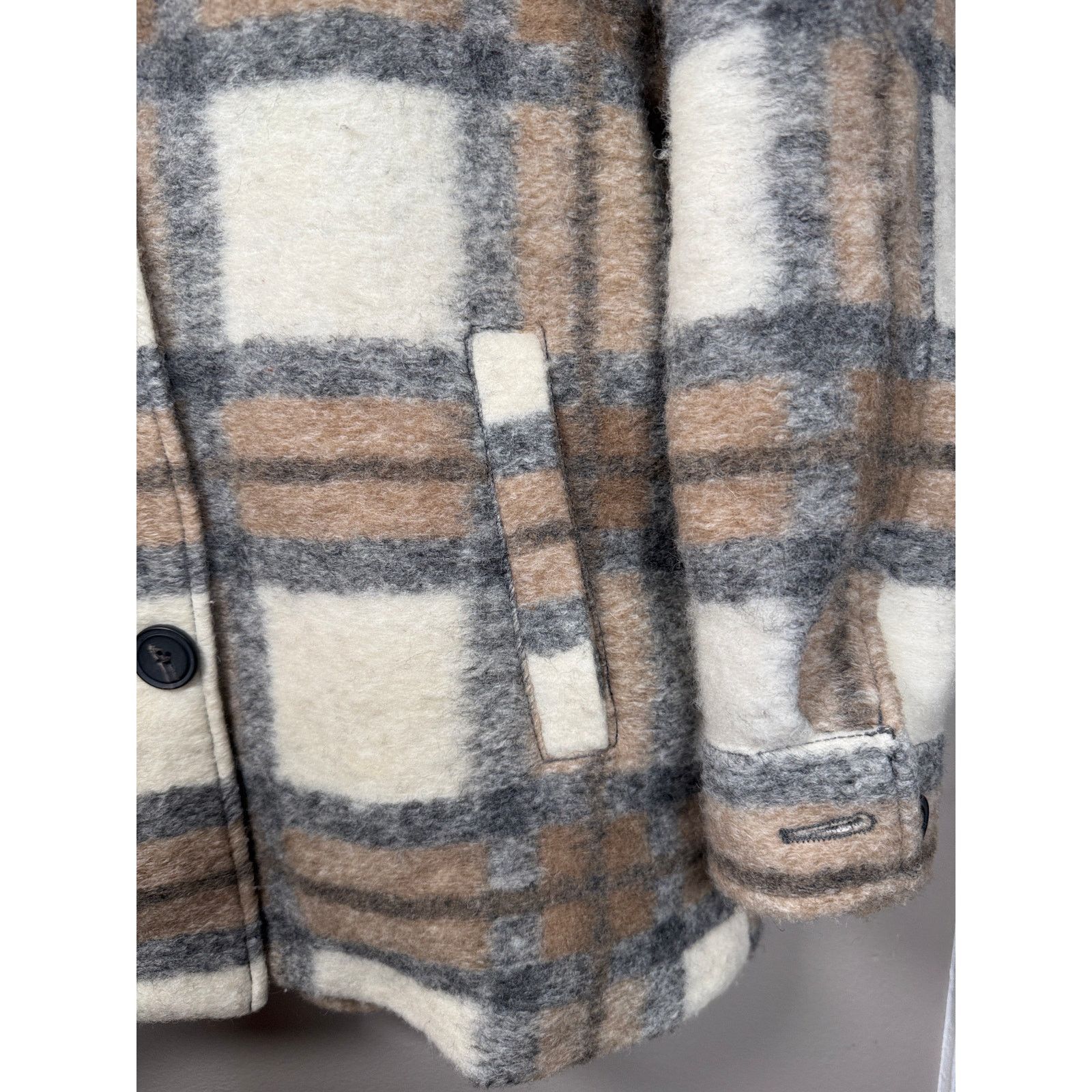 Zara NWOT Zara Wool Oversized Plaid Shacket Overshirt M Size M / US 6-8 / IT 42-44 - 5 Thumbnail