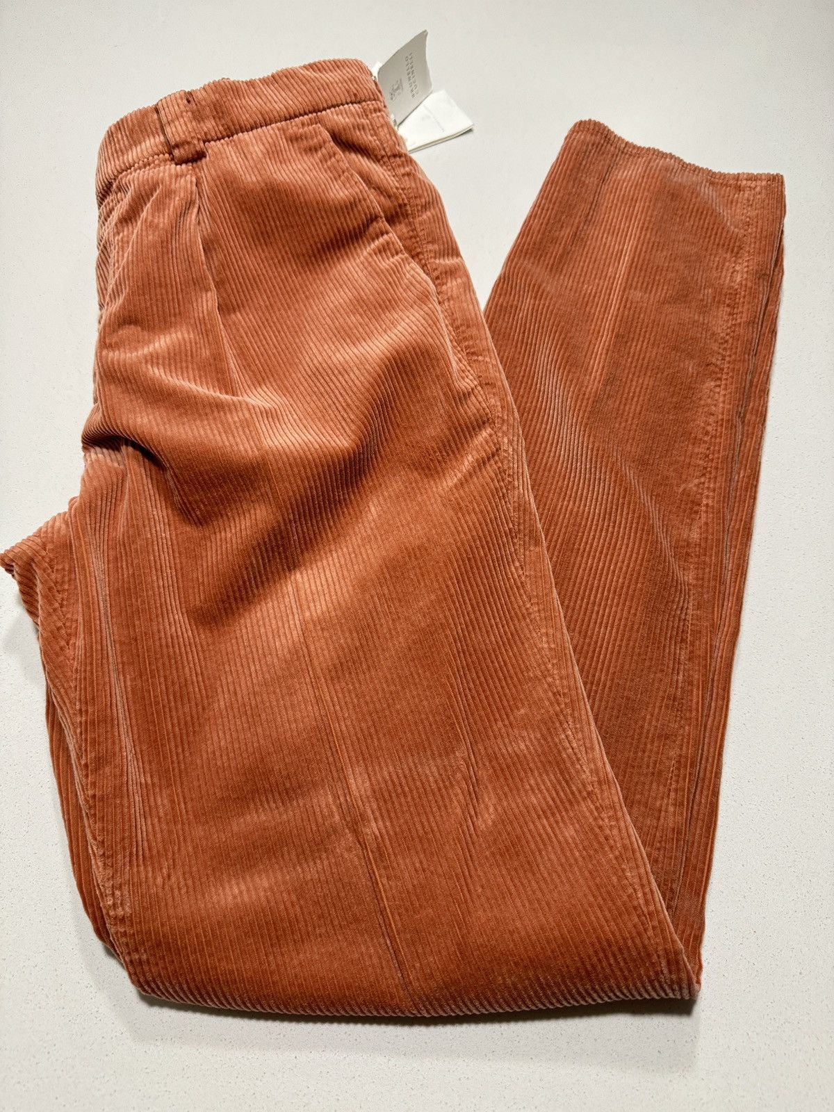 image of Brunello Cucinelli Corduroy Leisure Trousers Orange Size 50, Men's