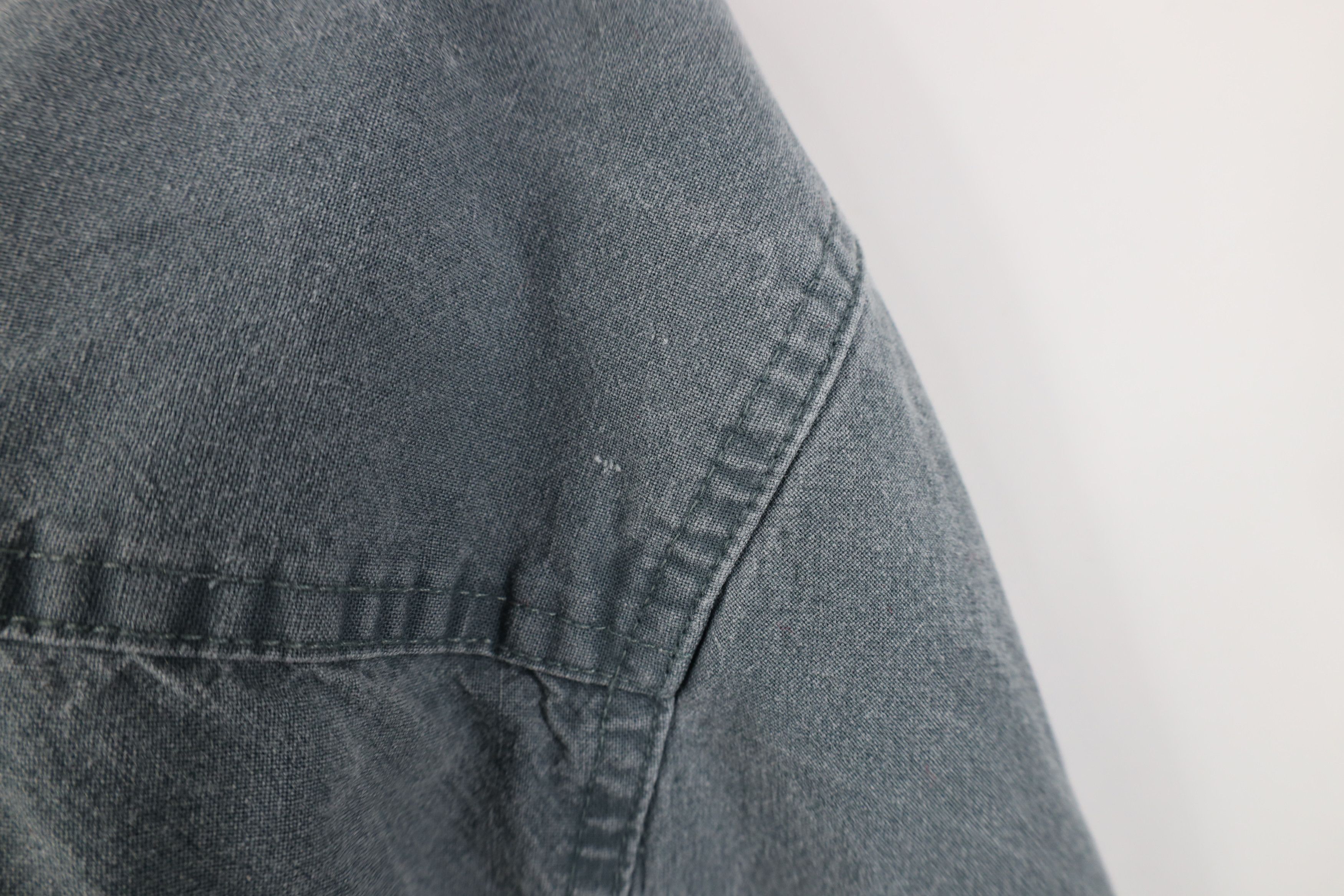 Vintage Vintage 90s Streetwear Stonewash Collared Button Shirt Green Size US M / EU 48-50 / 2 - 11 Thumbnail