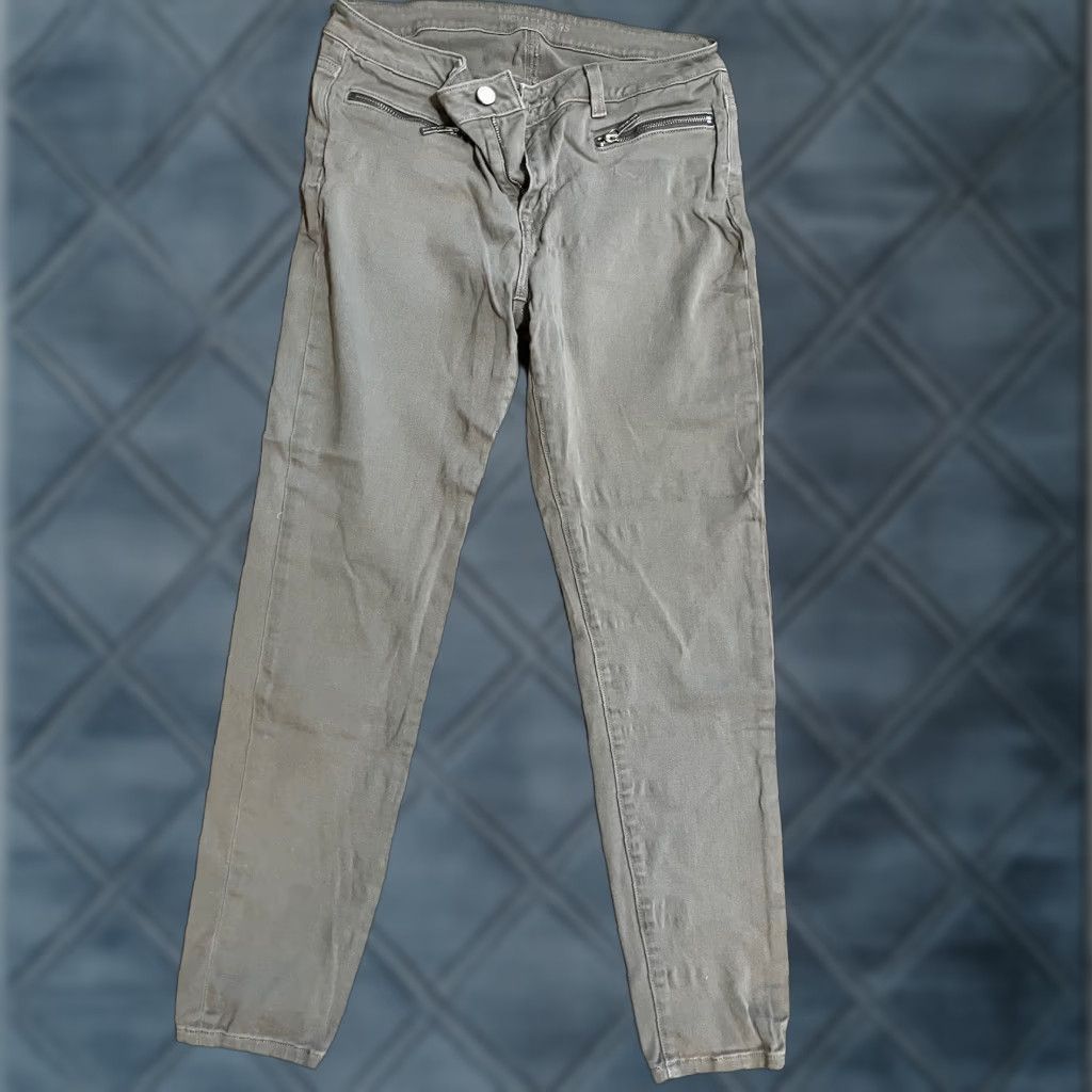 Michael Kors Michael Kors Skinny Jeans Size 8 Gray Stretch MidRise Zip Fly Denim Womens jeans Slim 8 Gray Size 24" / US 00 / IT 34 - 1 Thumbnail