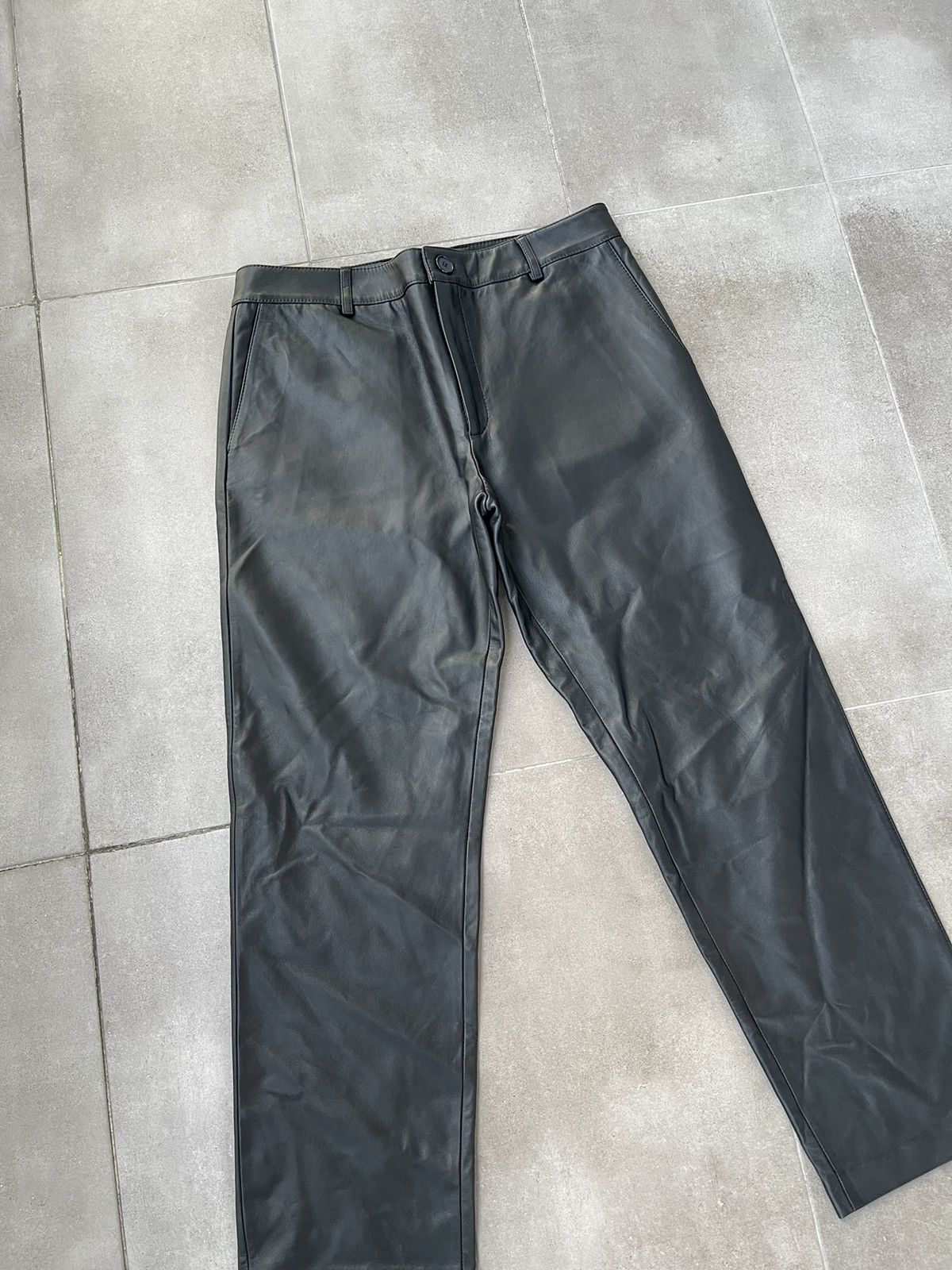 Han Kjobenhavn !DS! FW22 Han Kjobenhavn Single Suit Black Leather Trousers Size US 34 / EU 50 - 7 Thumbnail