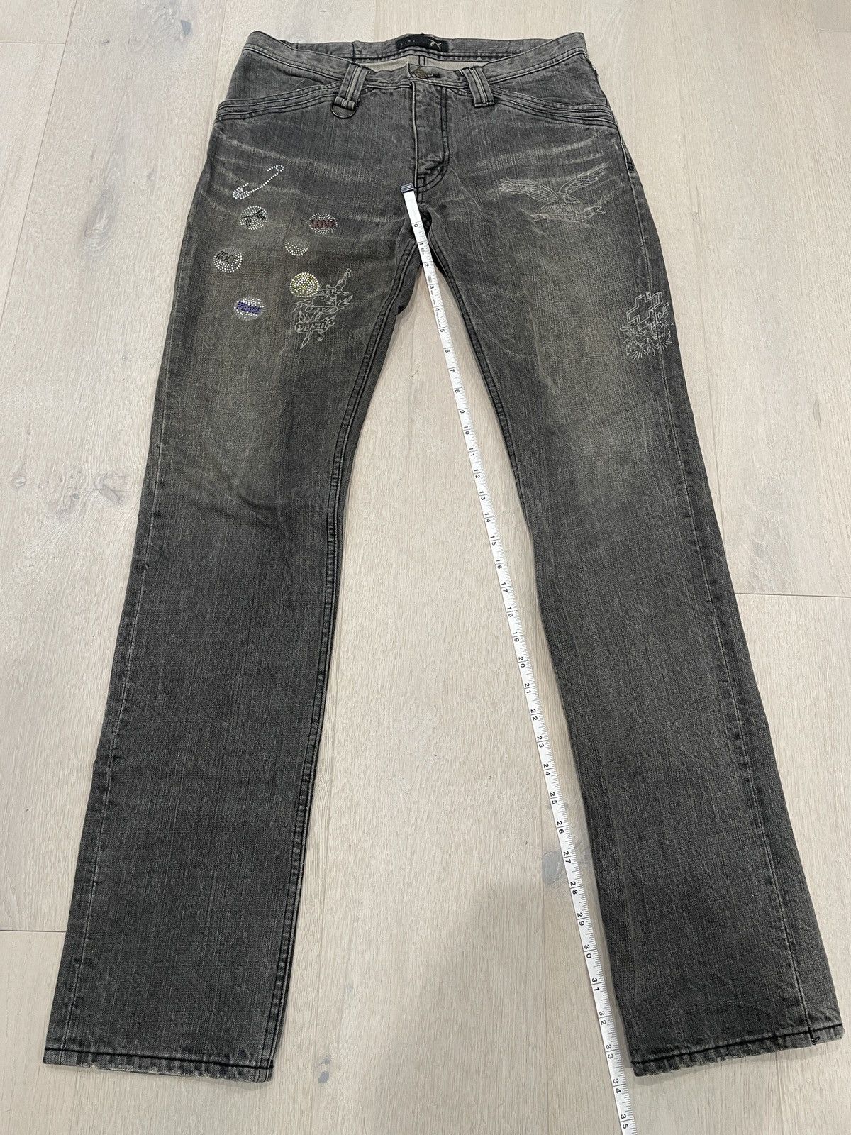 roarguns Roarguns Japan 2000s Black Denim Jeans Black 31 Archive Size US 32 / EU 48 - 8 Thumbnail