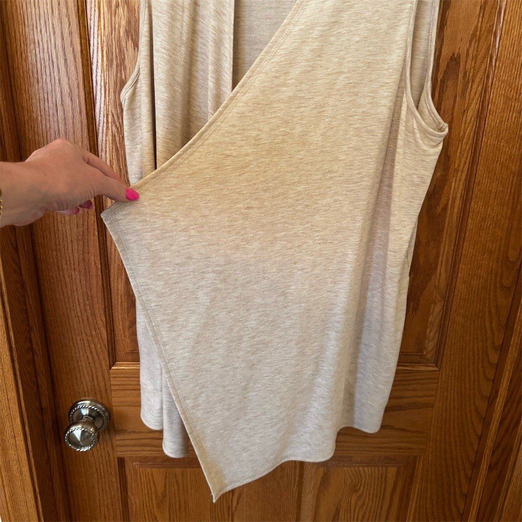 Other Cable & Gauge Sweater Vest Womens 1X XL Beige Sleeveless Op Size XL / US 12-14 / IT 48-50 - 3 Thumbnail