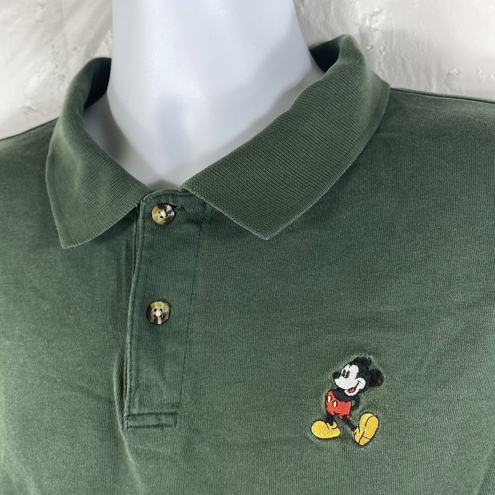 Disney Vintage Disney Original Mickey Mouse Button Up Polo Shirt Size US XXL / EU 58 / 5 - 2 Thumbnail