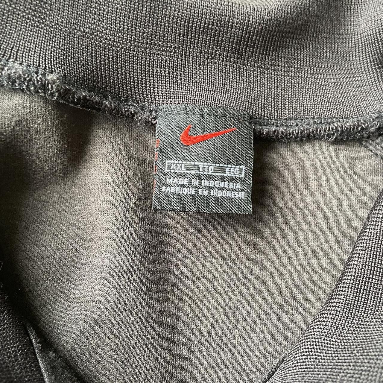Nike × Vintage Vintage Y2K 90's Team Nike Black Full Zip Jacket Size US XXL / EU 58 / 5 - 5 Thumbnail