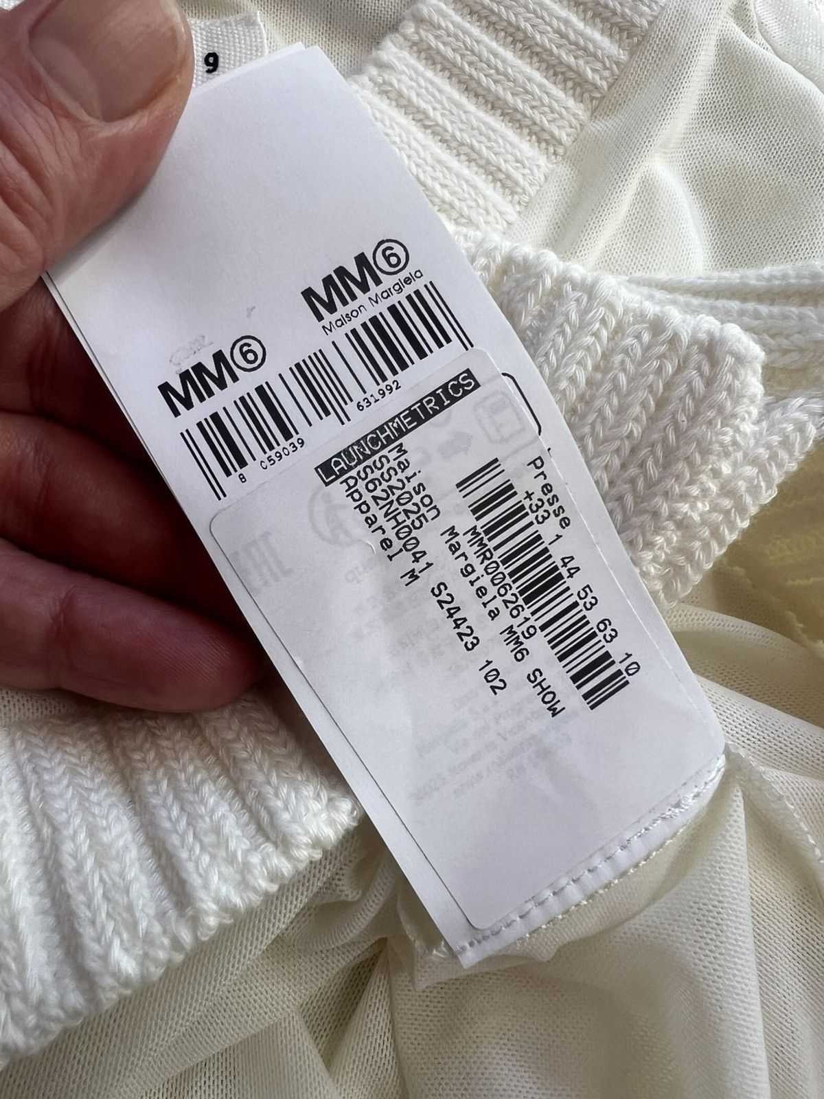 Maison Margiela MM6 Maison Margiela Mesh Cardigan Ivory Size M New Size M / US 6-8 / IT 42-44 - 12 Thumbnail