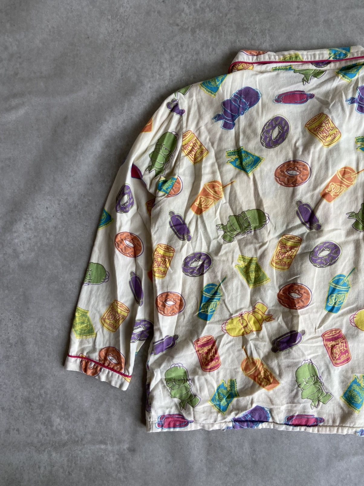 Cartoon Network × The Simpsons × Vintage Vintage The Simpsons Homer Pajama Longsleeve Size US M / EU 48-50 / 2 - 13 Thumbnail