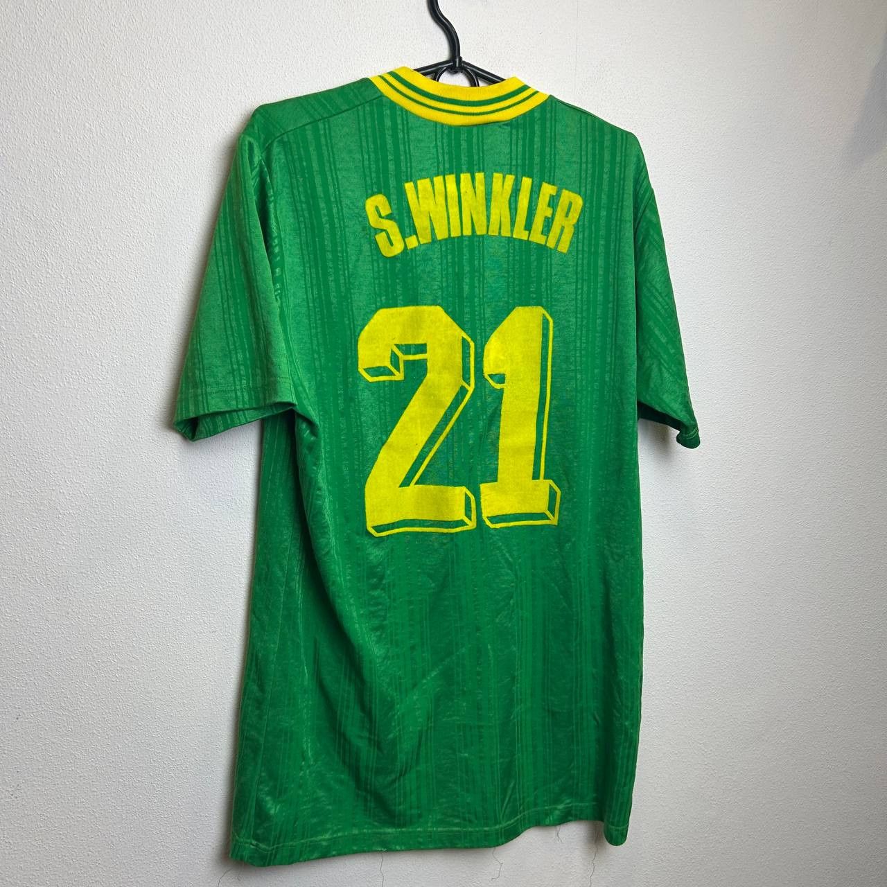 Erima Vintage 90s Erima 21 S.Winkler player soccer jersey Size US L / EU 52-54 / 3 - 9 Thumbnail