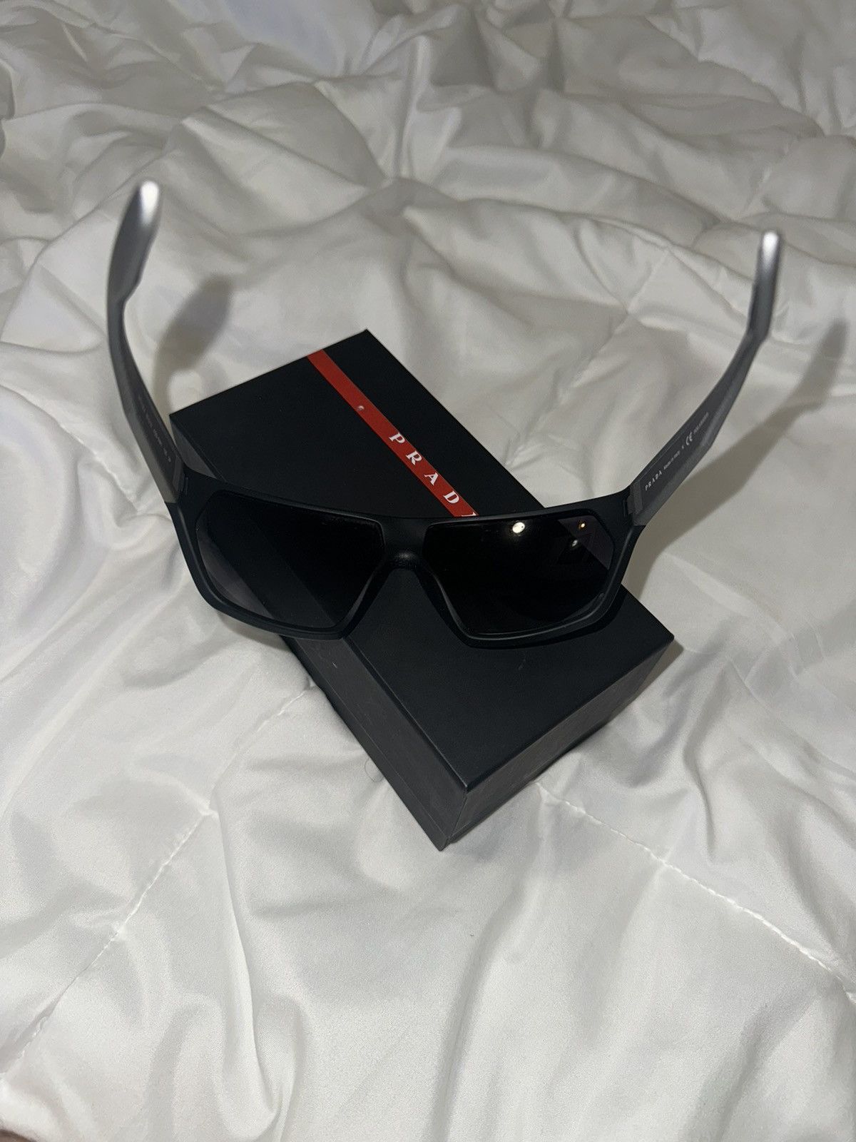Prada Prada Linea Rossa Polarized Sunglasses Size ONE SIZE - 3 Thumbnail