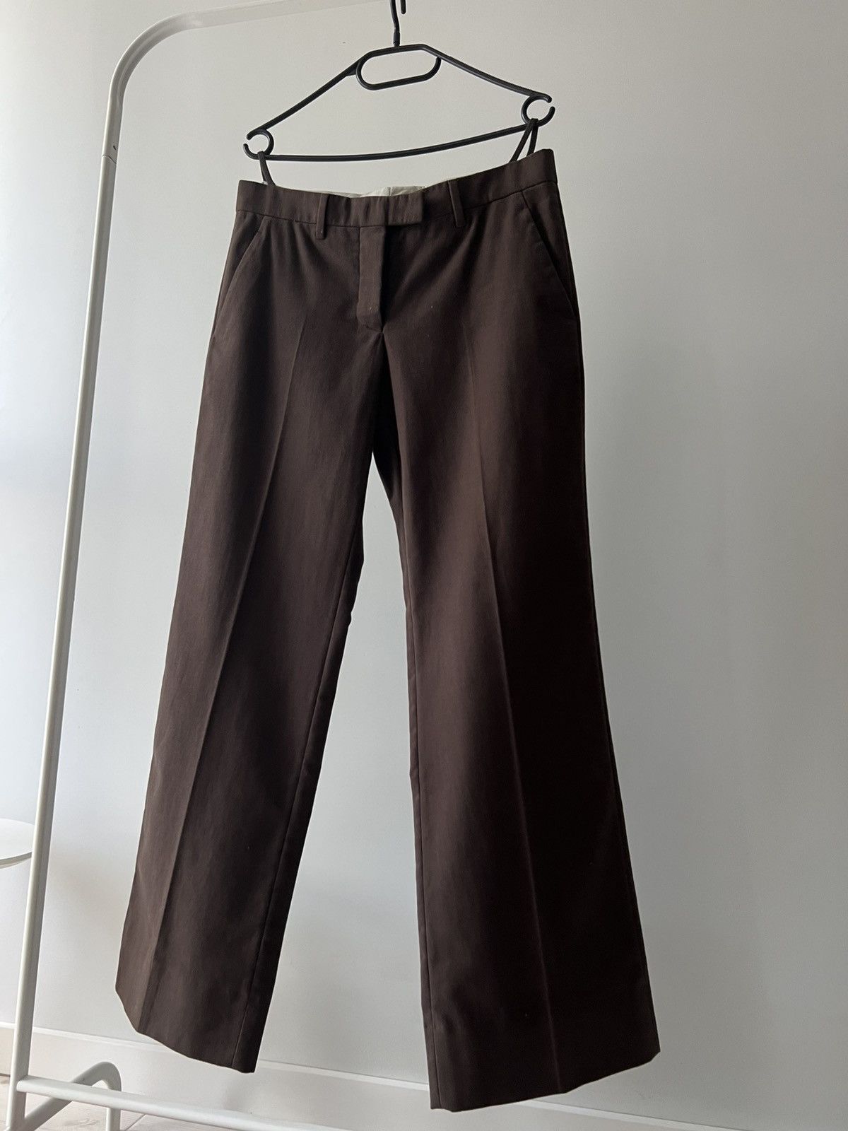 Helmut Lang Helmut Lang Archive Straight Brown Pants Designer Vintage Size US 28 / EU 44 - 1 Thumbnail