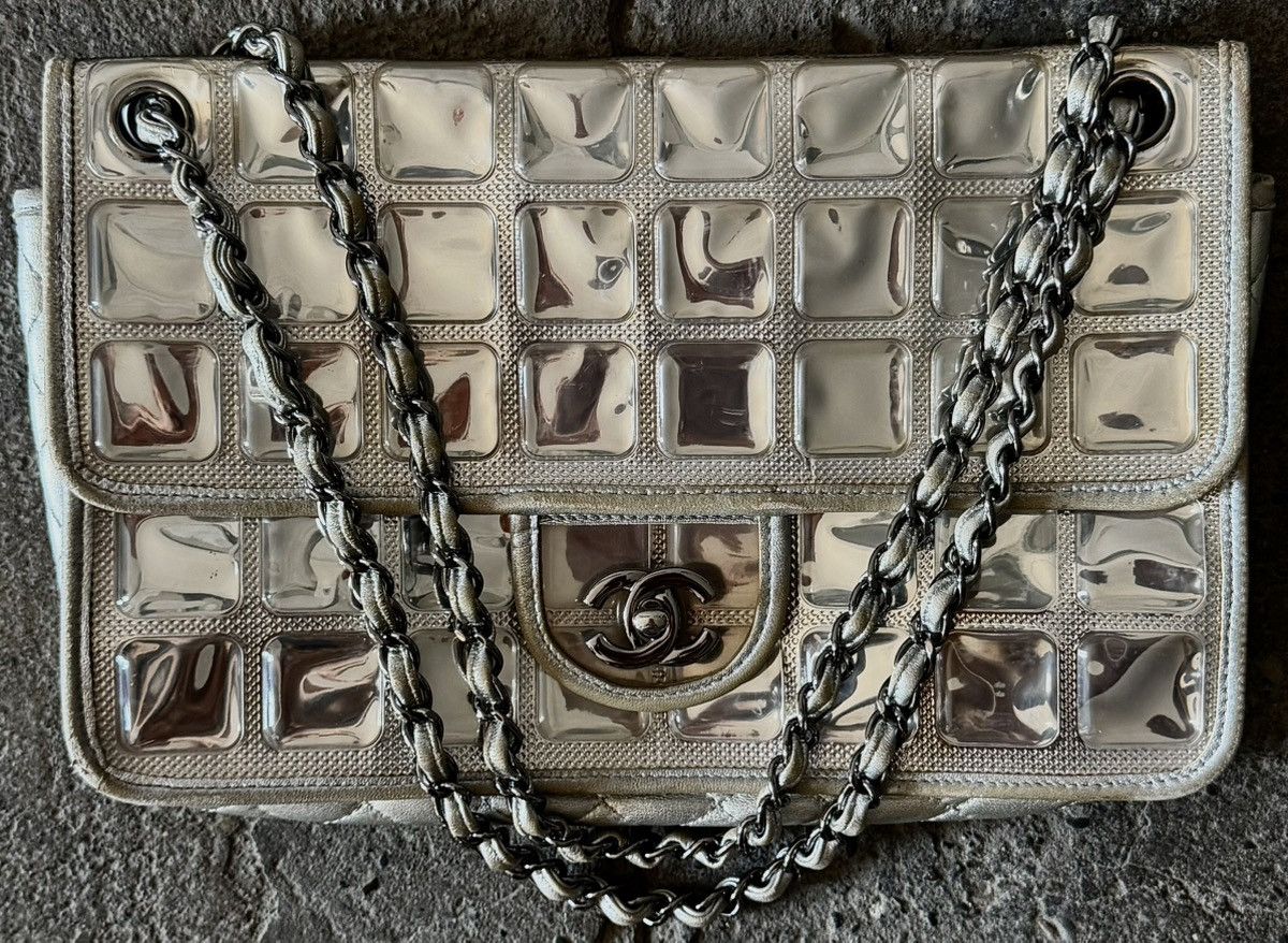 Chanel Chanel - Karl Lagerfeld - 2008 - Silver Ice Cube Flap Bag Size ONE SIZE - 13 Thumbnail