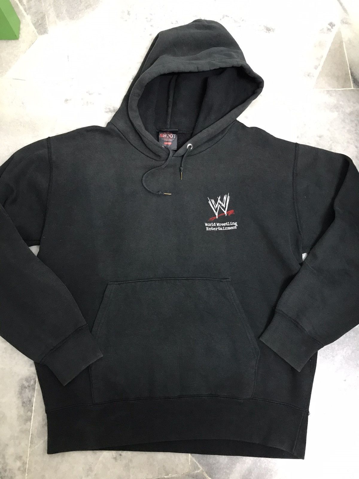 Vintage × WWE × WWF Vintage WWE Shoot Logo Hoodie Size US L / EU 52-54 / 3 - 7 Thumbnail