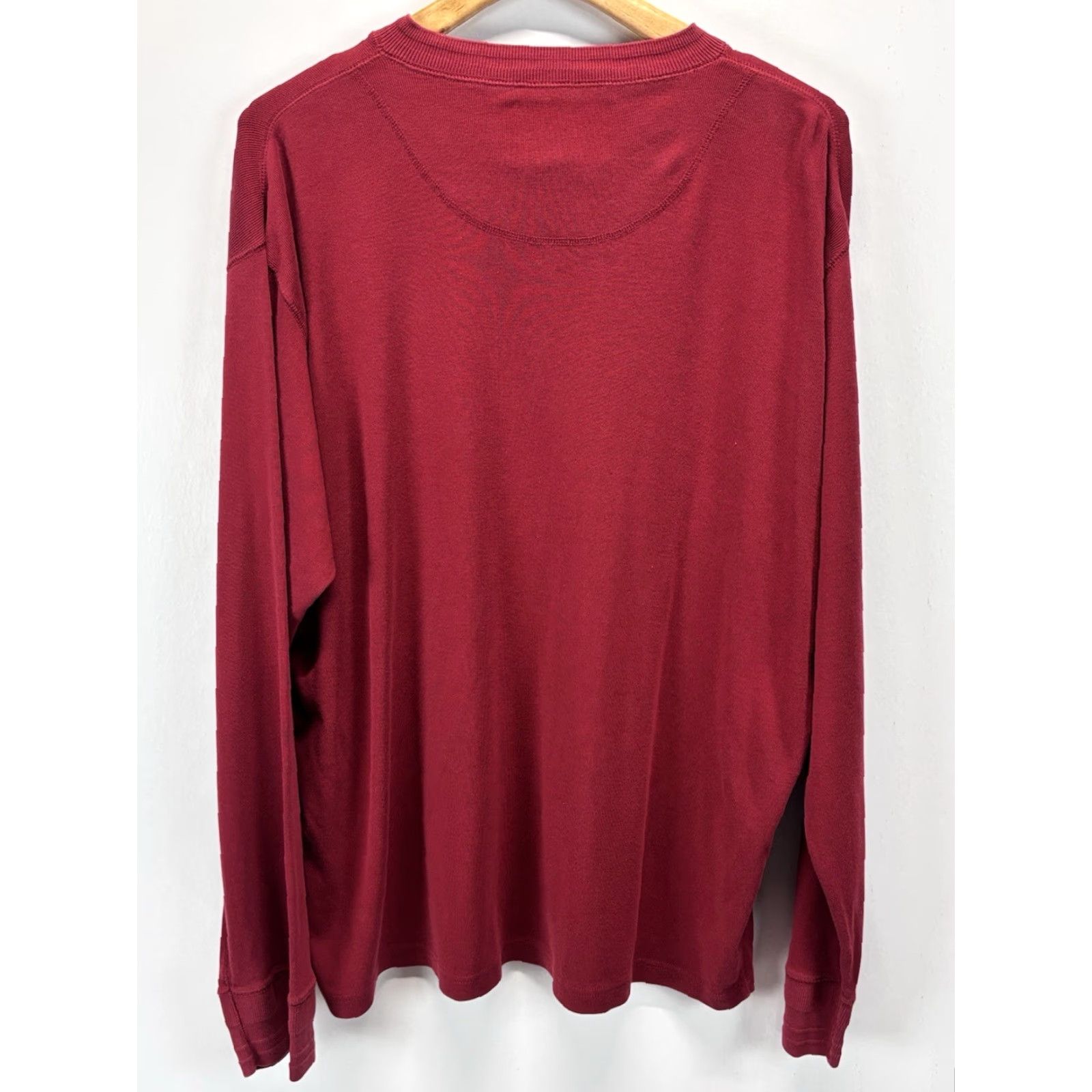 Vintage VINTAGE Polo Sport Henley Shirt Adult Extra Large Red 90s Mens Size US XL / EU 56 / 4 - 3 Thumbnail