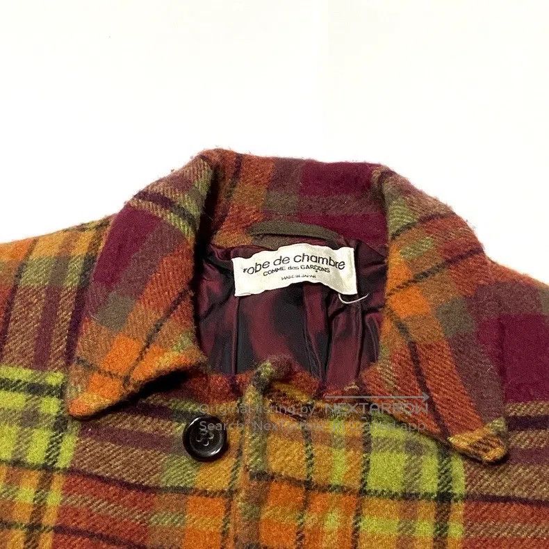 Comme des Garcons Comme Des Garcons Plaid Woolen Jacket Size S / US 4 / IT 40 - 2 Thumbnail