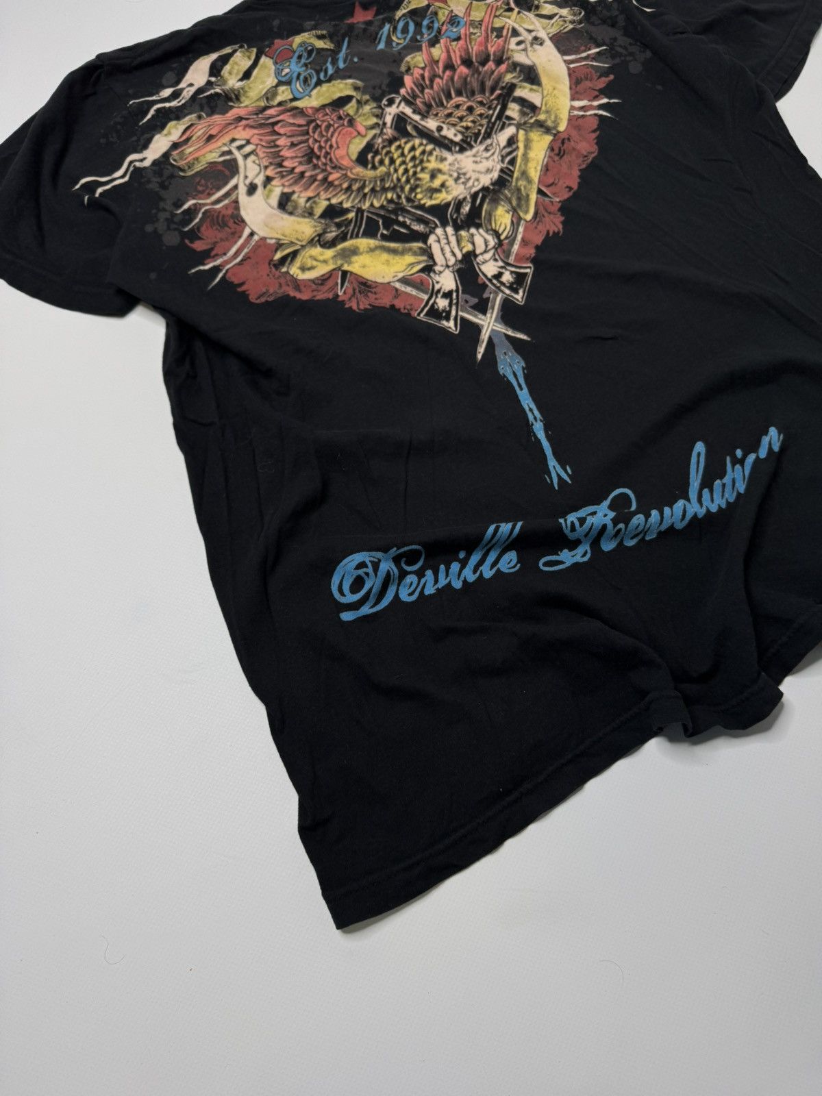 Ed Hardy Vintage avant garde tattoo tee swag y2k edhardy audiger vibe Size US XL / EU 56 / 4 - 3 Thumbnail