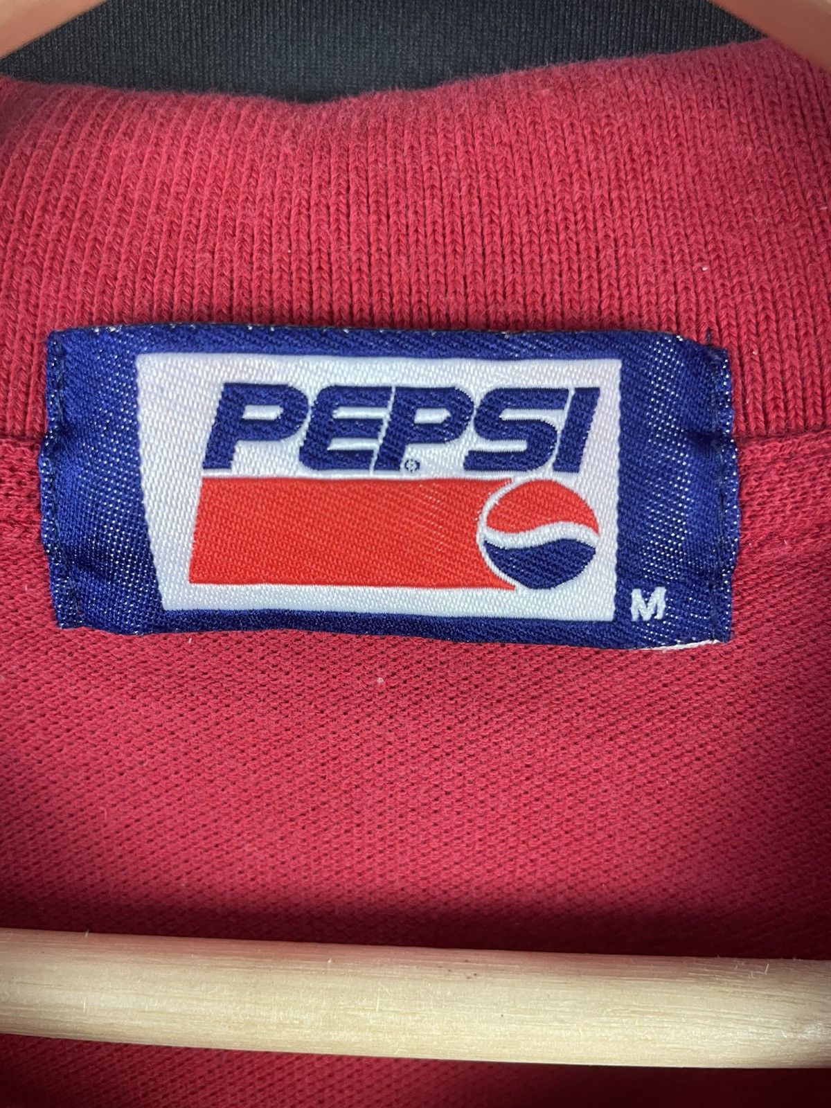 Pepsi Vintage Pepsi Small Logo Twin Taped Polo Tee Size US M / EU 48-50 / 2 - 5 Thumbnail