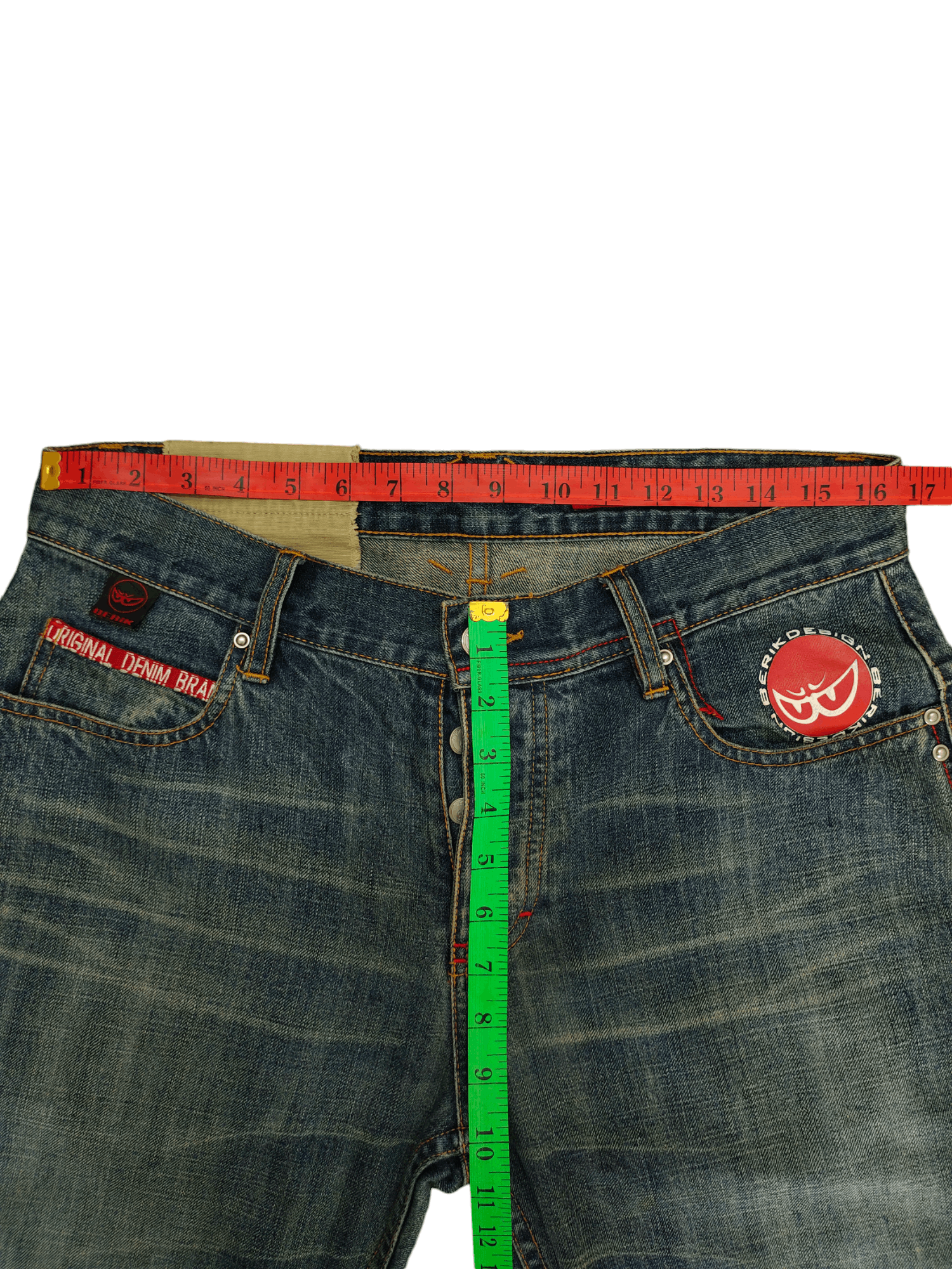 Hysteric Glamour Vintage Y2k Berik Design 3D Pocket Curve Denim Jeans Size US 32 / EU 48 - 8 Thumbnail