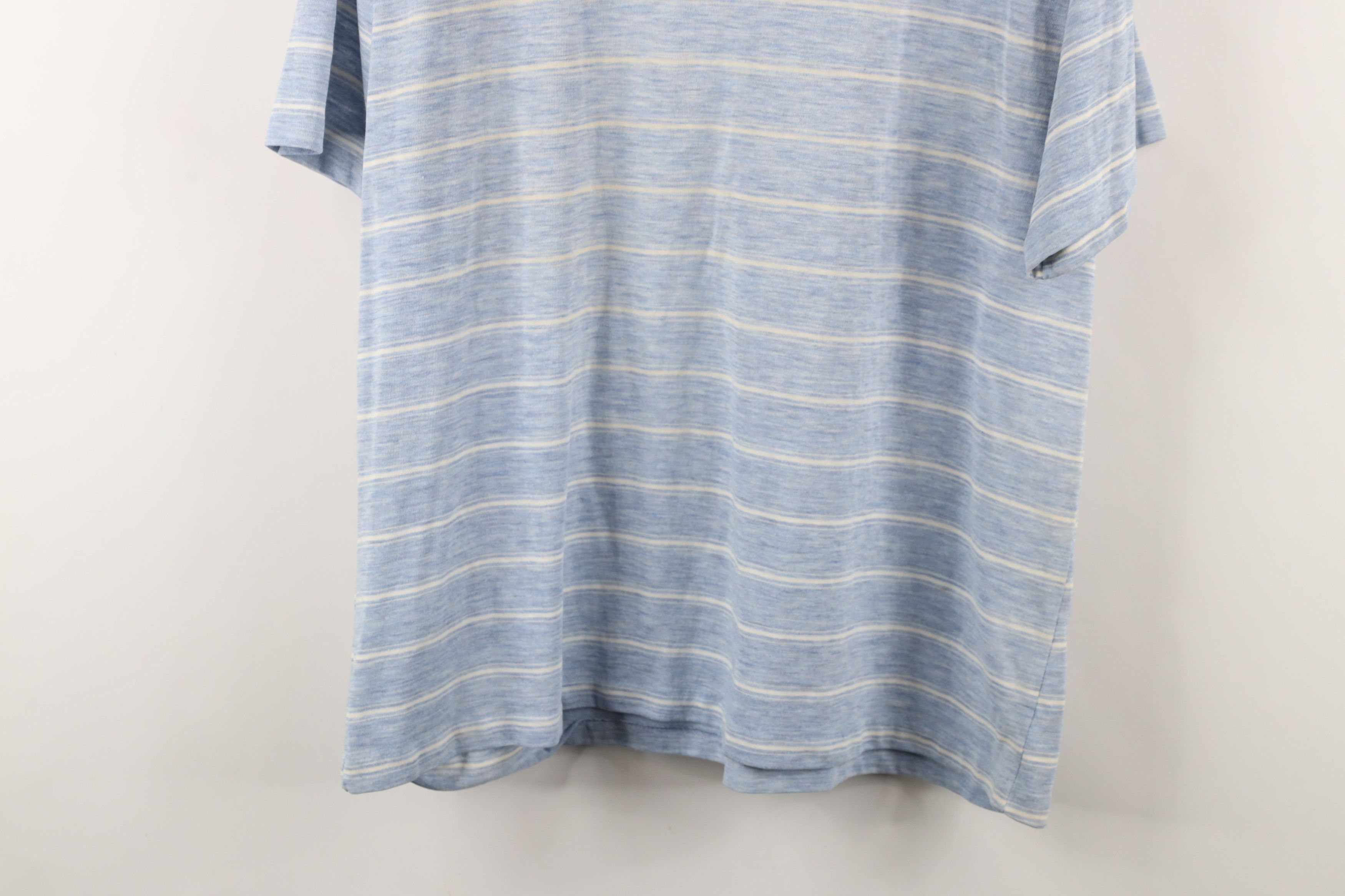 Vintage Vintage 70s Streetwear Striped Knit Collared Polo Shirt USA Size US XL / EU 56 / 4 - 12 Thumbnail