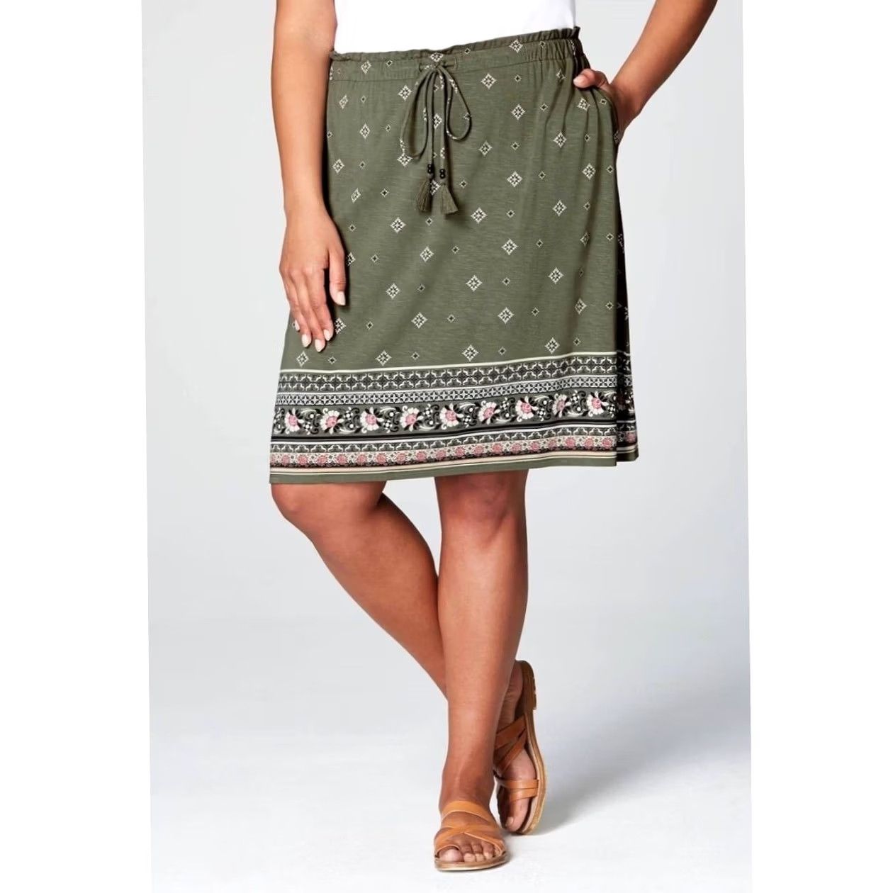 J. Jill VINTAGE J. Jill Skirt Boho Floral Print KS? Size 26" / US 2 / IT 38 - 2 Thumbnail