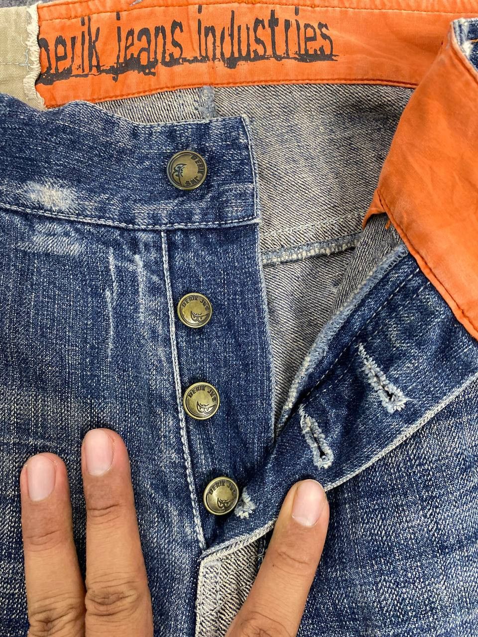 Japanese Brand berik japanese brands distressed style denim nice design Size US 35 - 10 Thumbnail