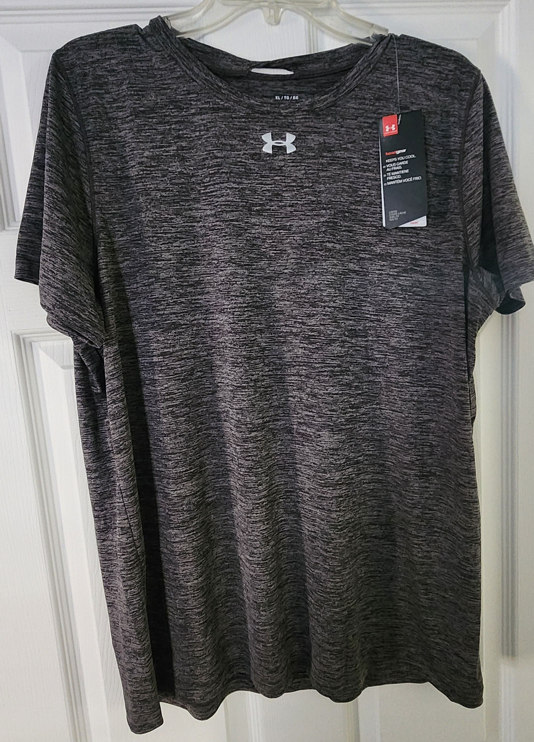 Under Armour Under Armour Uline Heatgear SS Shirt Heather Gray XL Size XL / US 12-14 / IT 48-50 - 1 Thumbnail
