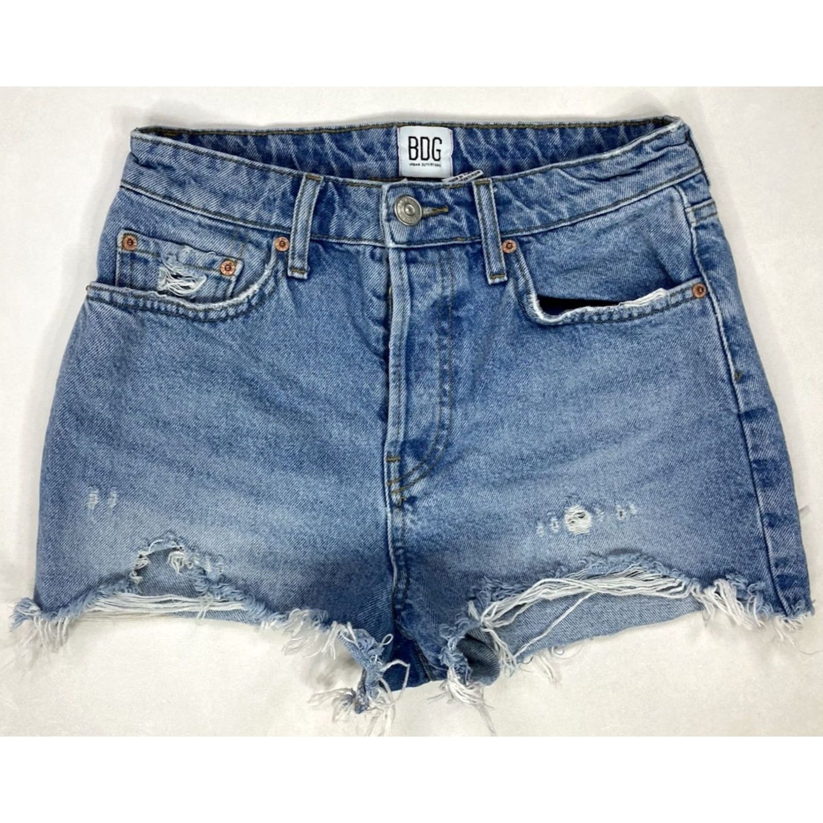 Levi's BDG Urban Outfitters Summer Cutoff Denim Jean Shorts Women 27 Blue Size 28" / US 6 / IT 42 - 2 Thumbnail
