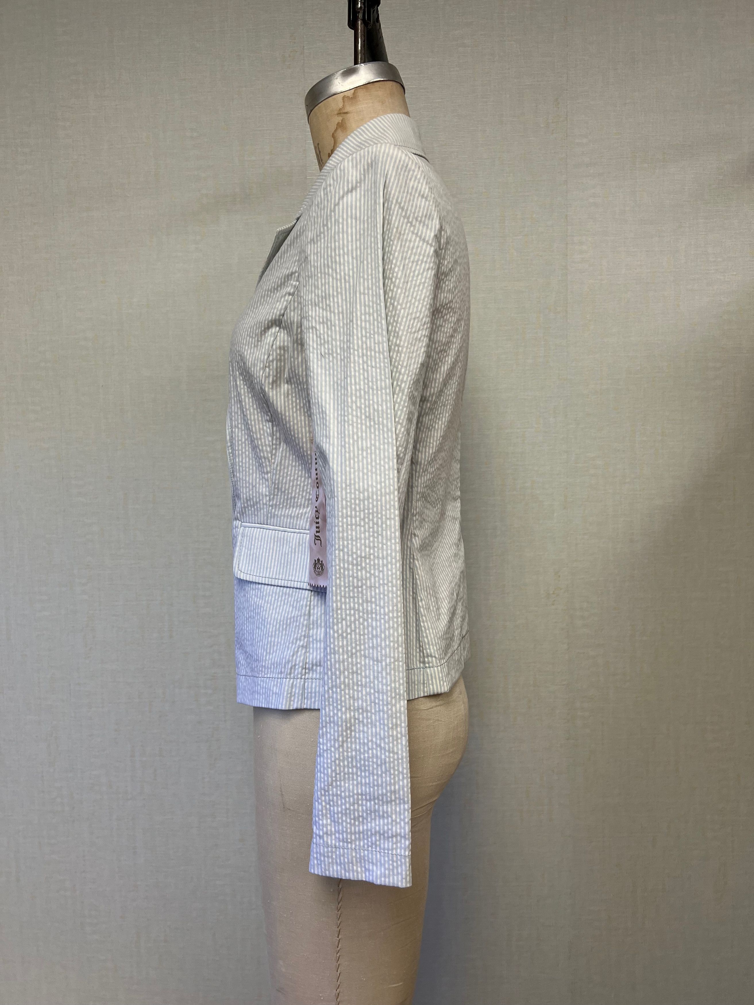 Juicy Couture NWT 2000s Juicy Couture Seersucker Jacket Blazer size 6 Size M / US 6-8 / IT 42-44 - 3 Thumbnail