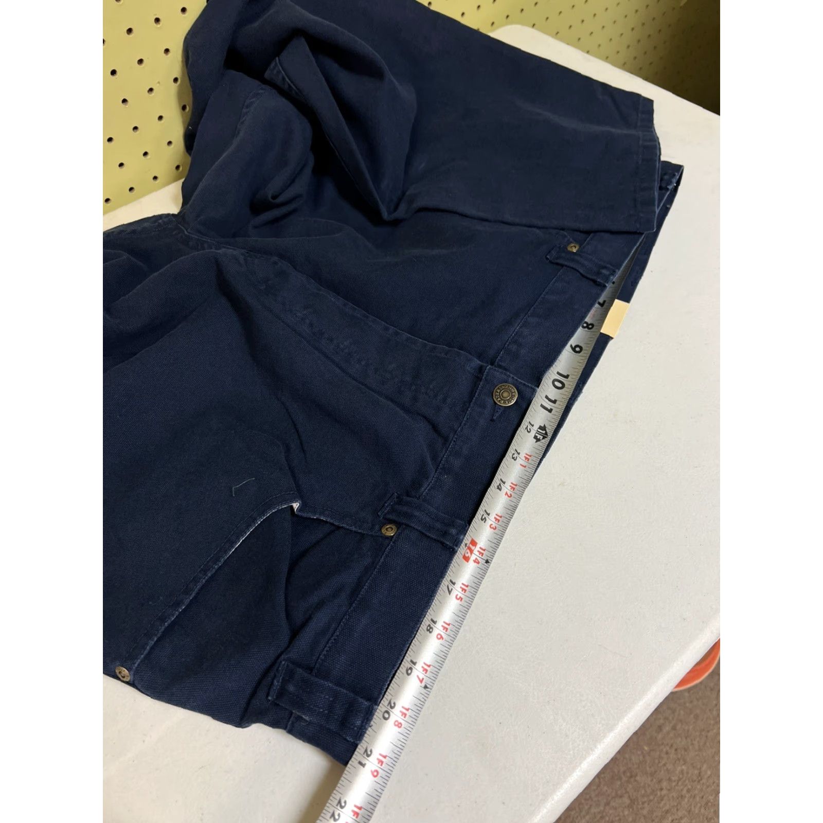 Eddie Bauer Eddie Bauer Pants Men Flat Front Tapered Leg Chino 44x30 Blue Knit Cotton Blend Regular Slim Relaxed Inseam 30 Mens Size 44x30 Size US 44 / EU 60 - 6 Thumbnail