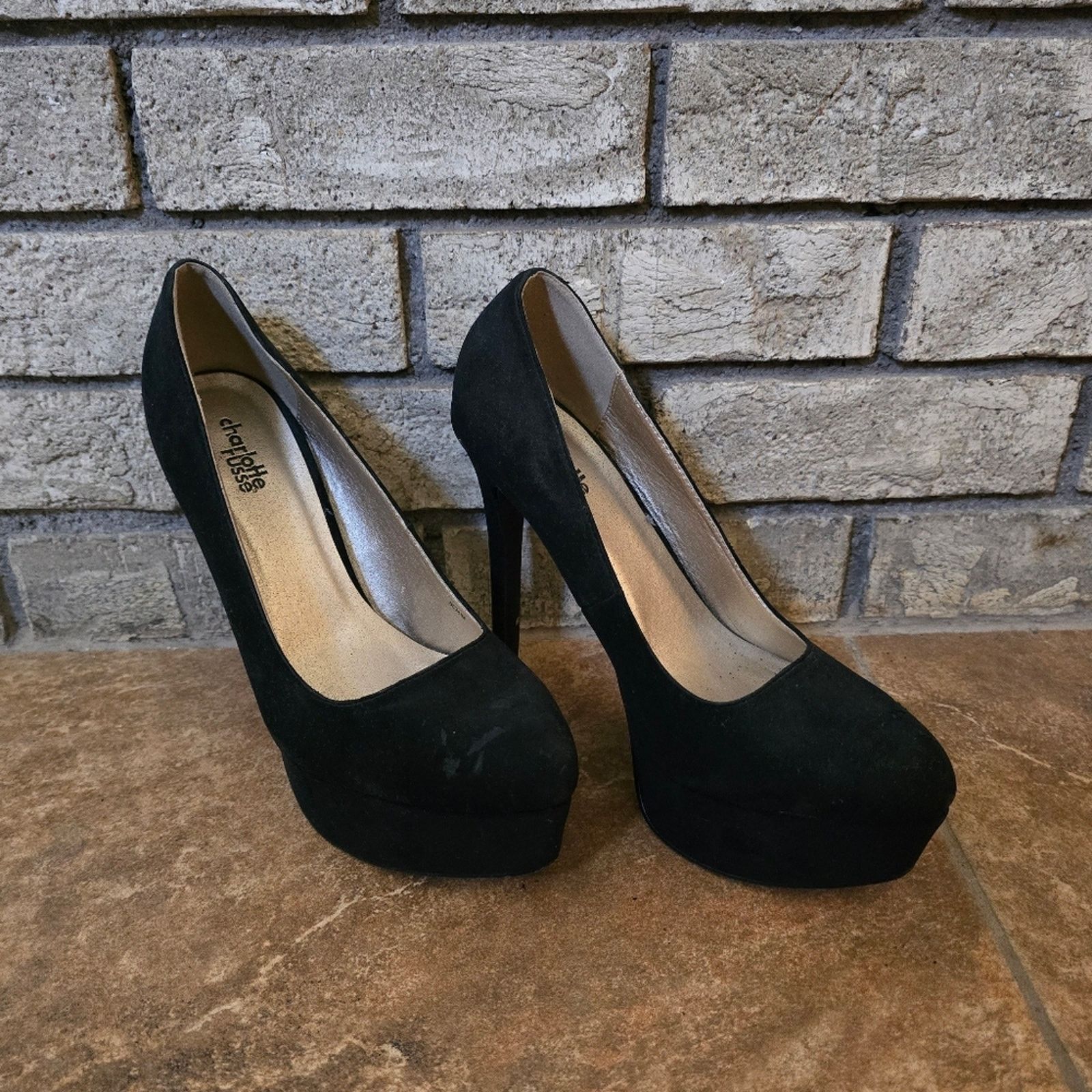 Other Black | CHARLOTTE RUSSE | Business Heels Size US 8 / IT 38 - 2 Thumbnail