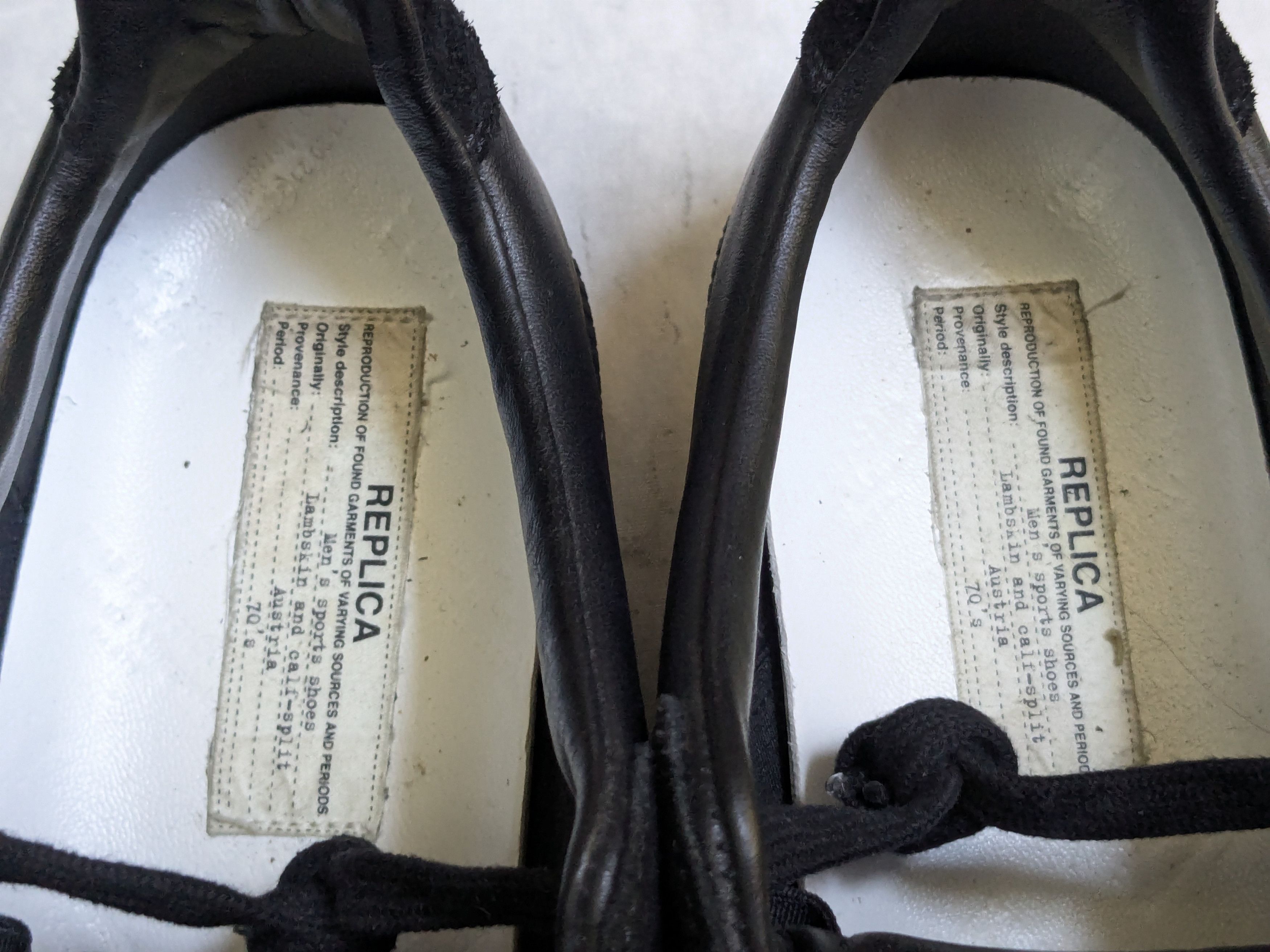 Maison Margiela Maison Margiela Replica GAT Black 11 44 Low Tops Size US 11 / EU 44 - 6 Thumbnail
