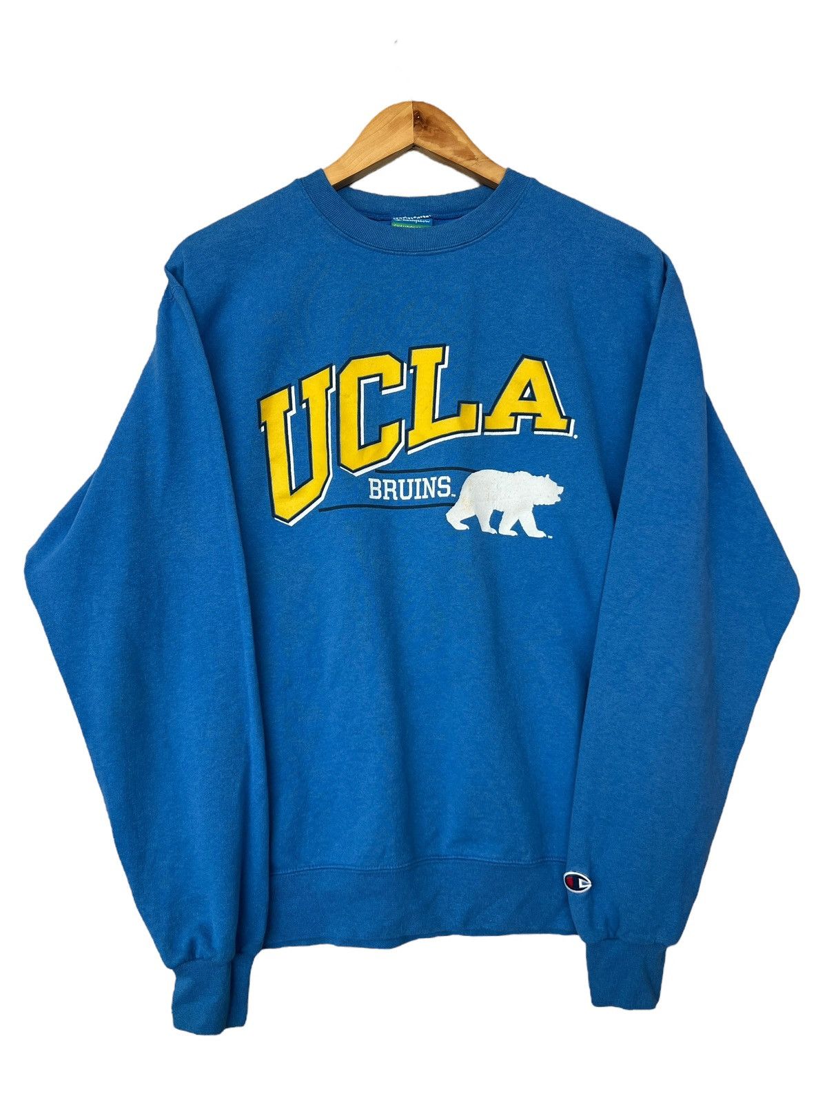 Champion Vintage Ucla Collage Champion Spellout Blue Sweatshirt Size US M / EU 48-50 / 2 - 1 Thumbnail