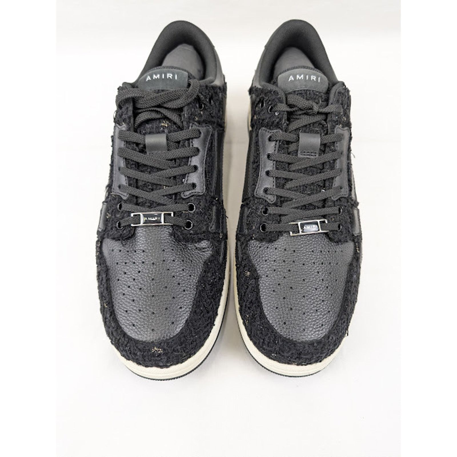 Amiri o1rshd1 Boucle Skelton Low-Top Sneakers in Black Size US 9 / EU 42 - 14 Thumbnail