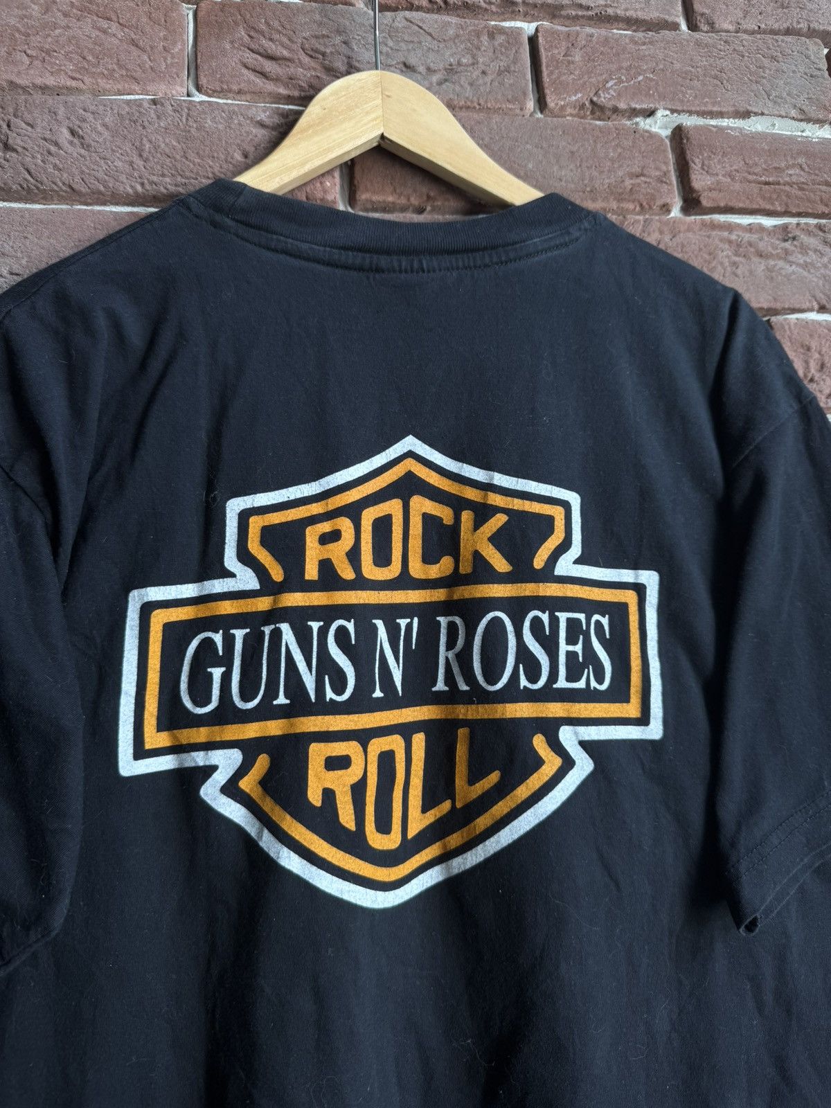 Band Tees Rare Vintage Guns n Roses Harley Davidson Rock Band Tee 90s Size US XL / EU 56 / 4 - 4 Thumbnail