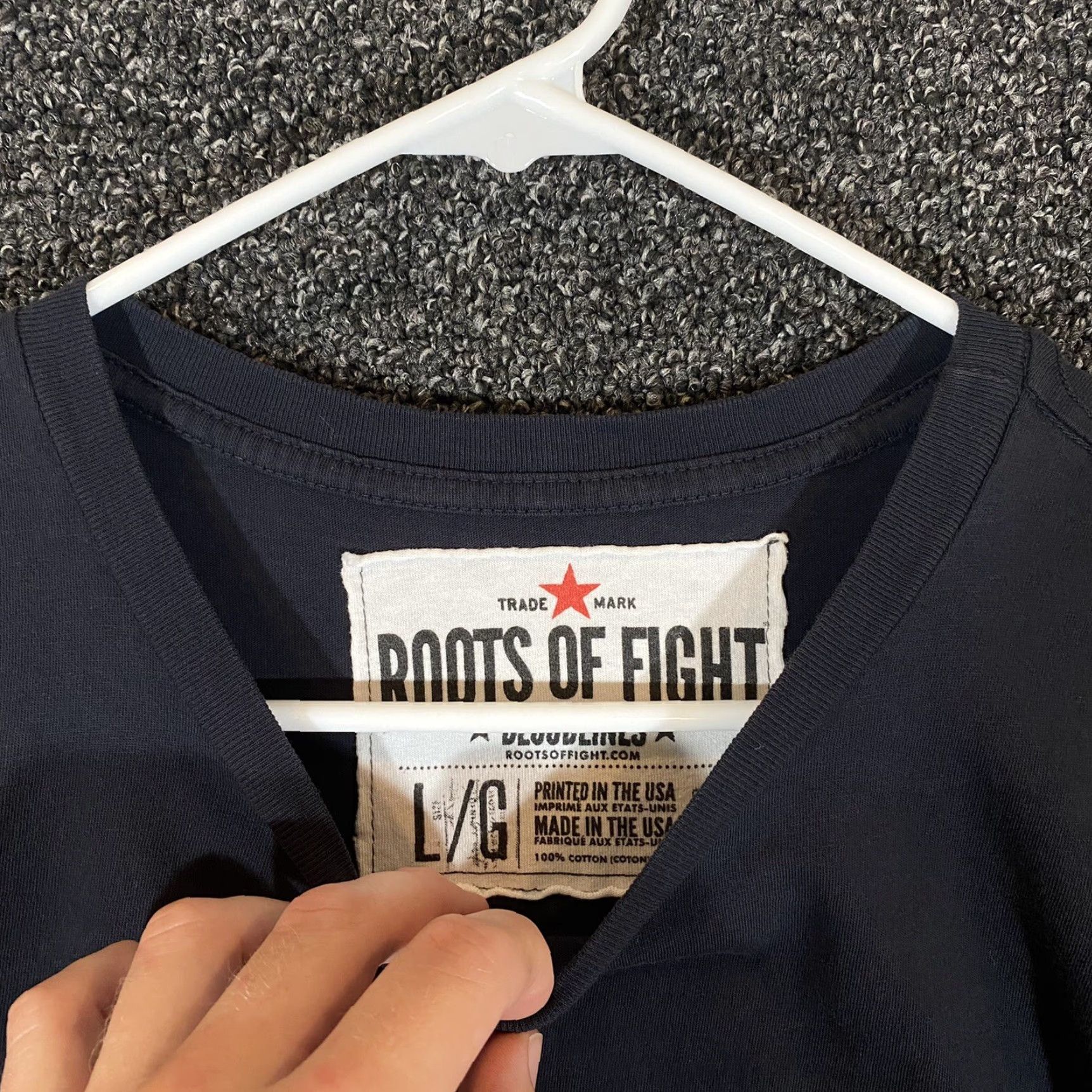 Roots Roots Of Fight Shirt Mens Large Black Nocking Point WA Washington Graphic Tee Size US L / EU 52-54 / 3 - 3 Thumbnail