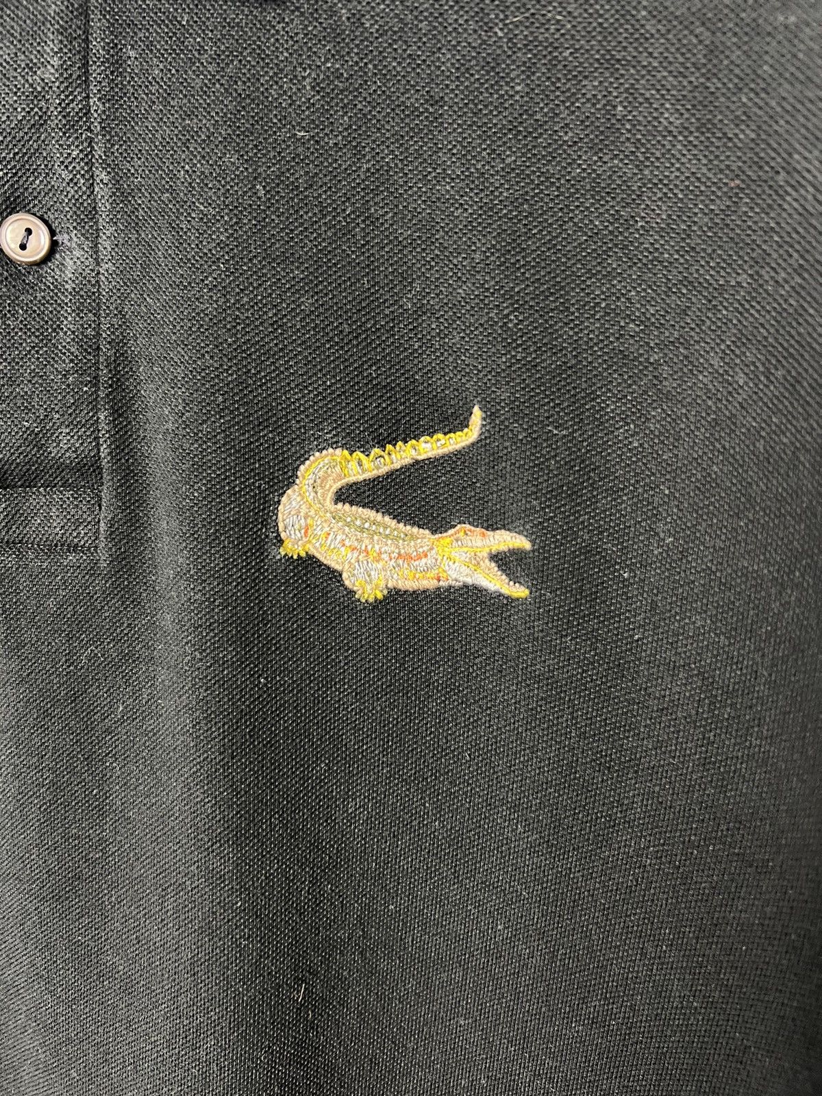 Lacoste Vintage Lacoste Large Exclusive Logo Black Polo Shirt Size US S / EU 44-46 / 1 - 5 Thumbnail