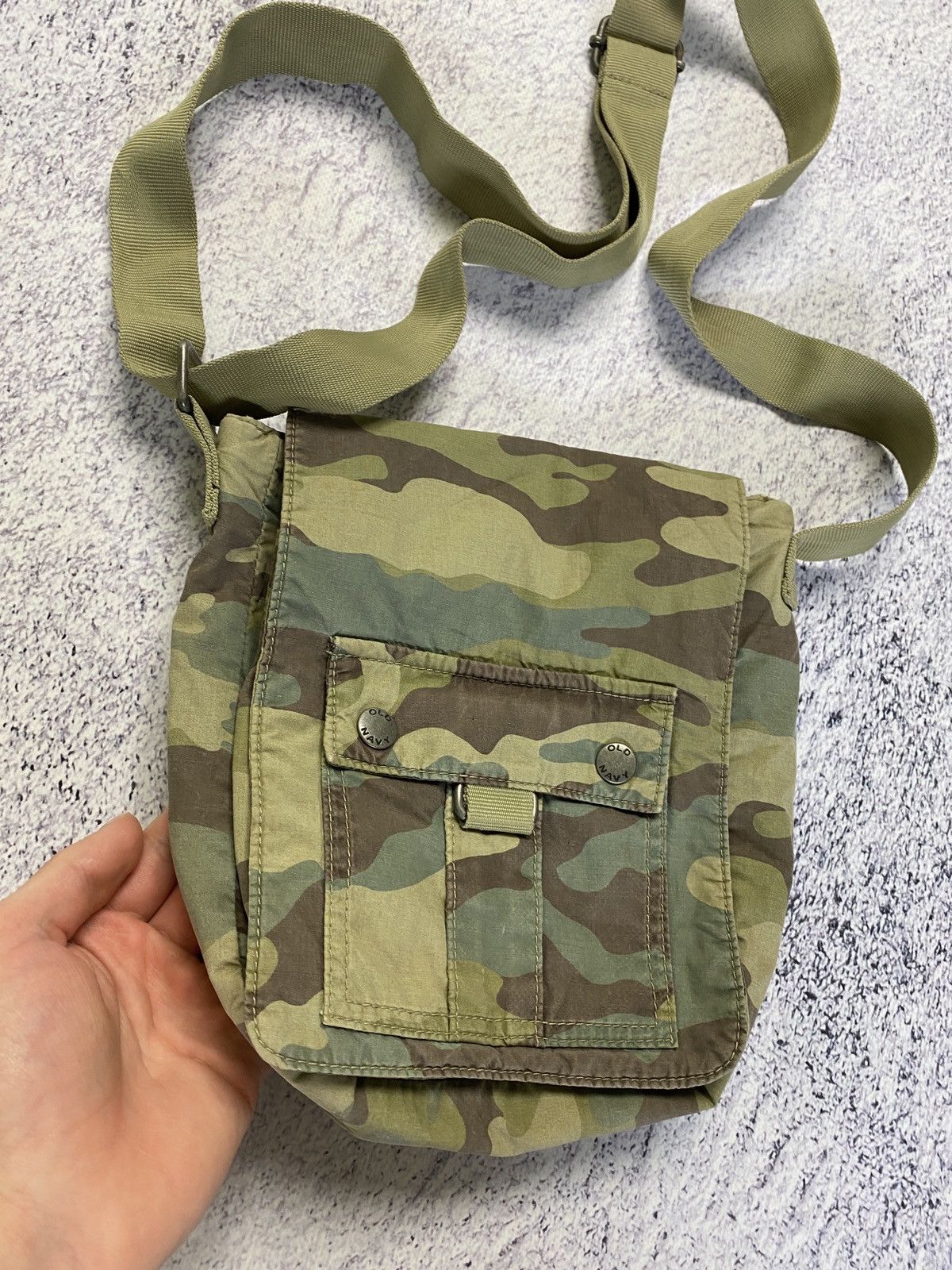 Japanese Brand Vintage Military Nylon Messenger Shoulder Bag Camo Y2k Size ONE SIZE - 4 Thumbnail