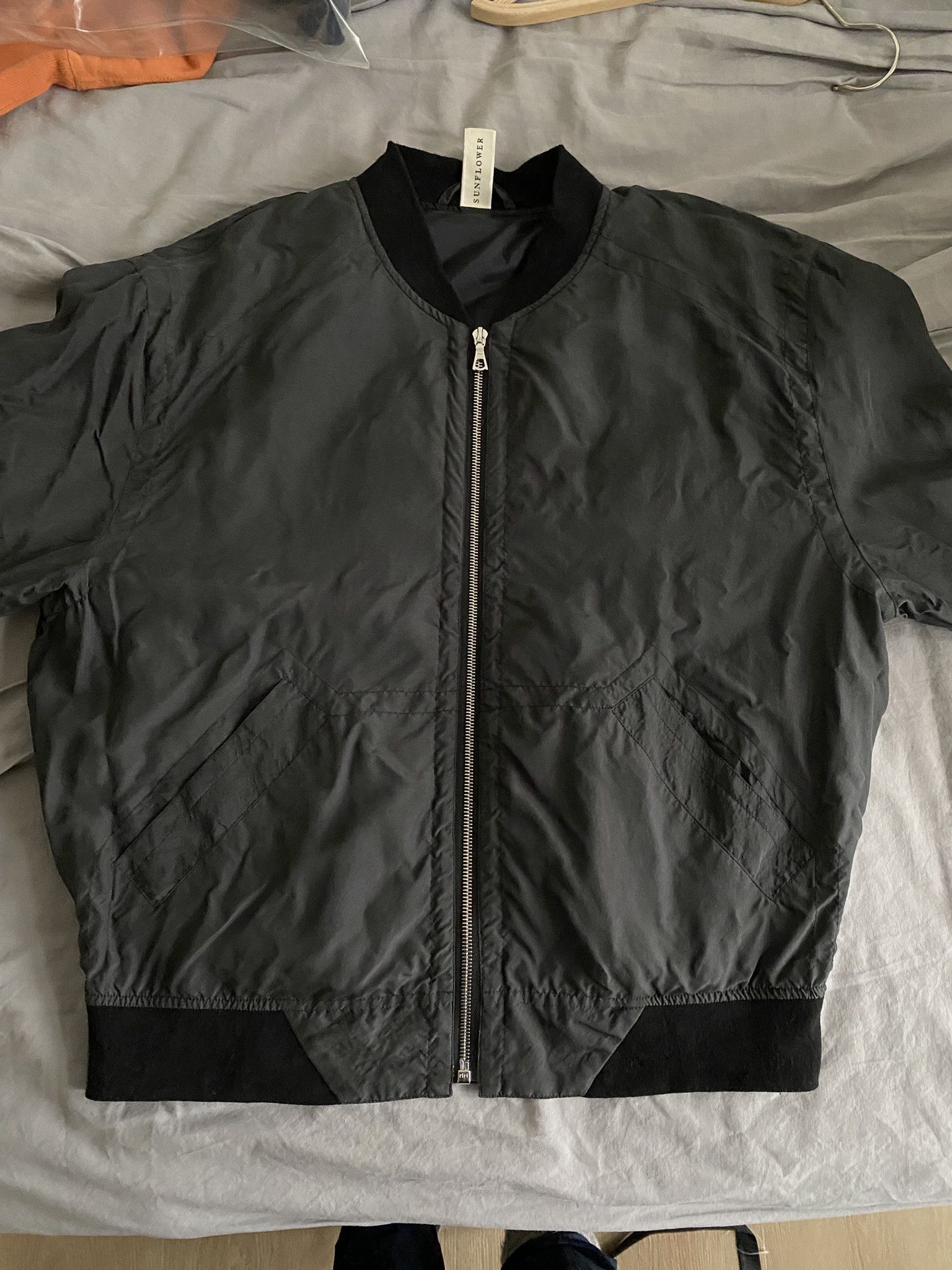 Acne Studios 50/L - Black Silk Bomber Size US M / EU 48-50 / 2 - 20 Thumbnail