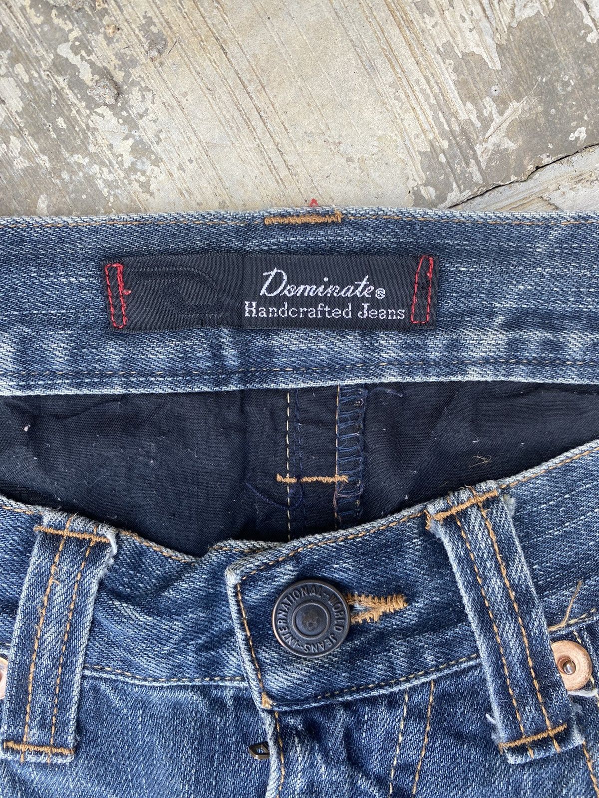 Japanese Brand Dominate Handcrafted Stone Wash Jeans Size US 29 - 10 Thumbnail