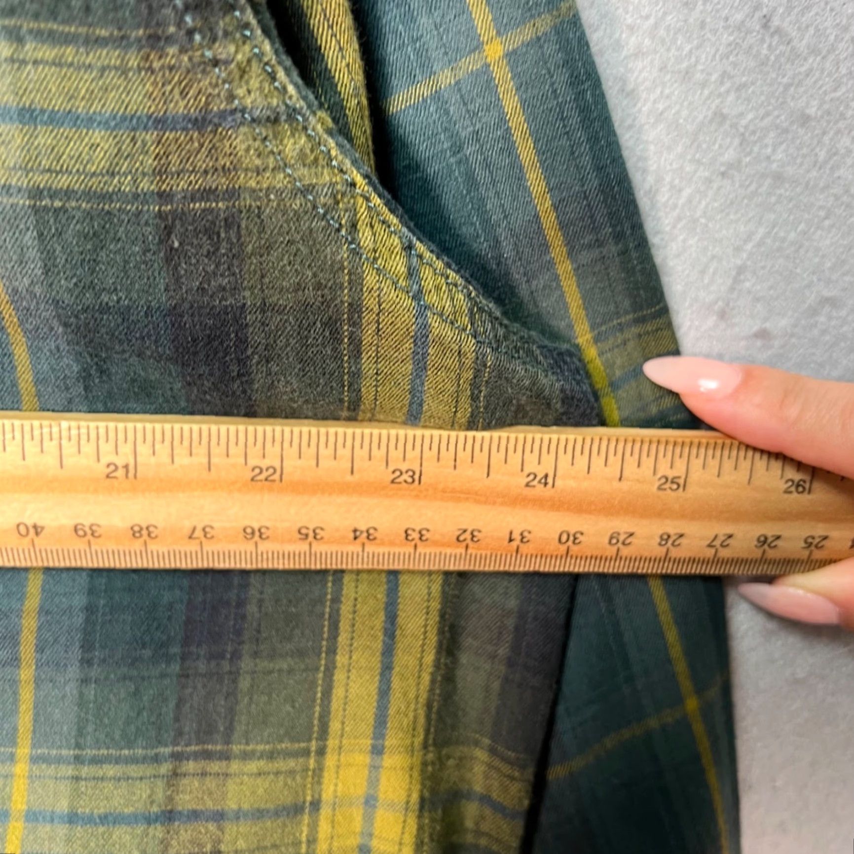 Vintage Cooper Jones Mens XL Plaid Button-Up Shirt 100% Cotton Green & Yellow Size US XL / EU 56 / 4 - 6 Thumbnail