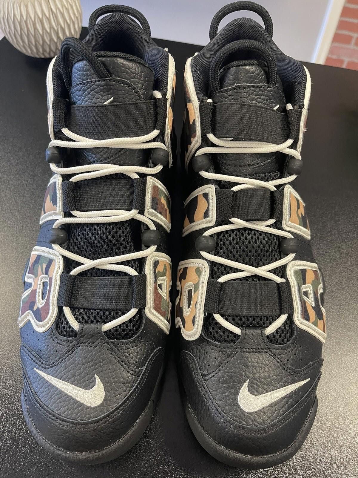 Nike Size 11.5 - Nike Air More Uptempo Camo CJ6122-001 Pippen Size US 11.5 / EU 44-45 - 6 Thumbnail
