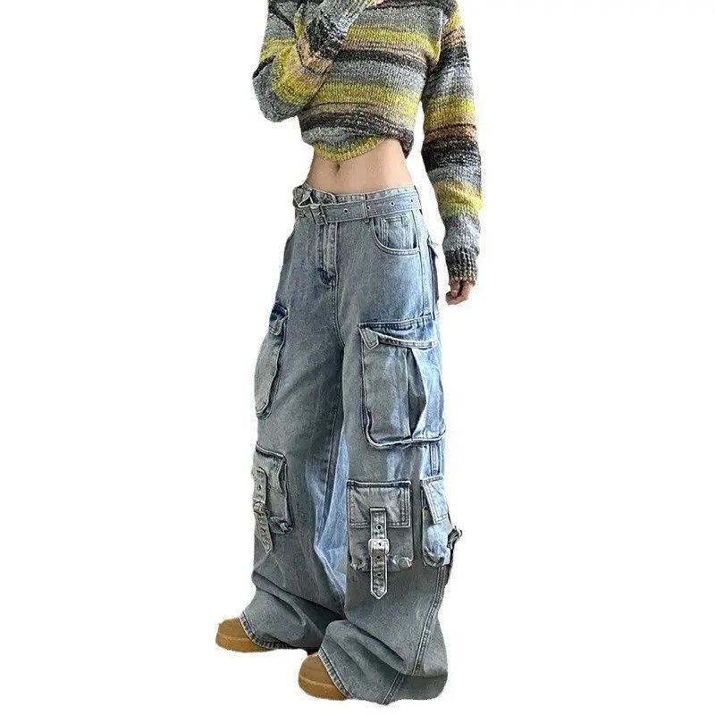 Japanese Brand × Jean Loose multi pocket workwear wide leg jeans Size US 32 / EU 48 - 5 Thumbnail