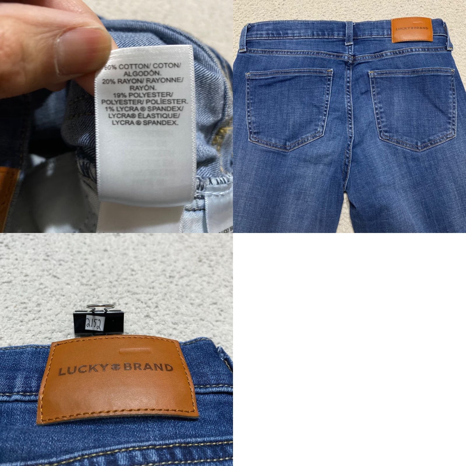 Lucky Brand Lucky Brand Womens 8 Jeans Blue Denim Medium Wash Ava Mid Rise Skinny Leg Size 30" / US 8 / IT 44 - 9 Thumbnail