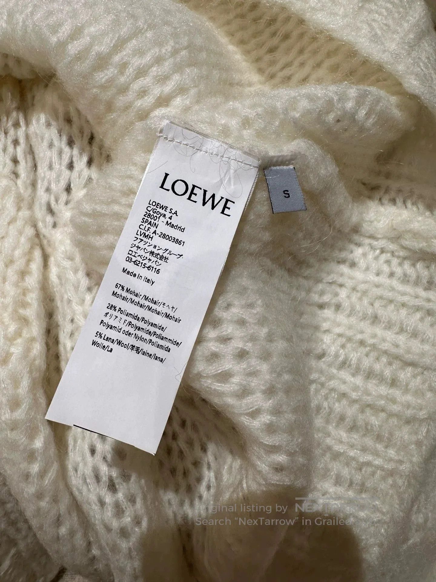 Loewe Loewe Mohair Cardigan S Size. Size US S / EU 44-46 / 1 - 4 Thumbnail