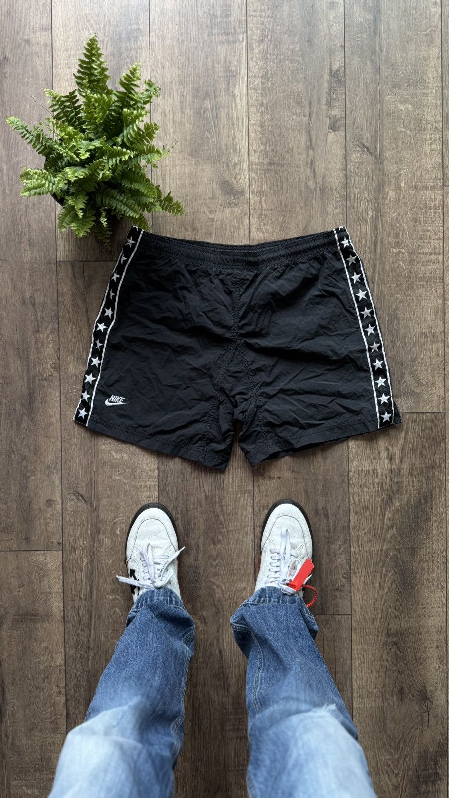 Nike × Vintage Nike Vintage Premier League Rare 90s Tag Soccer Shorts Stars Size US 36 / EU 52 - 1 Thumbnail