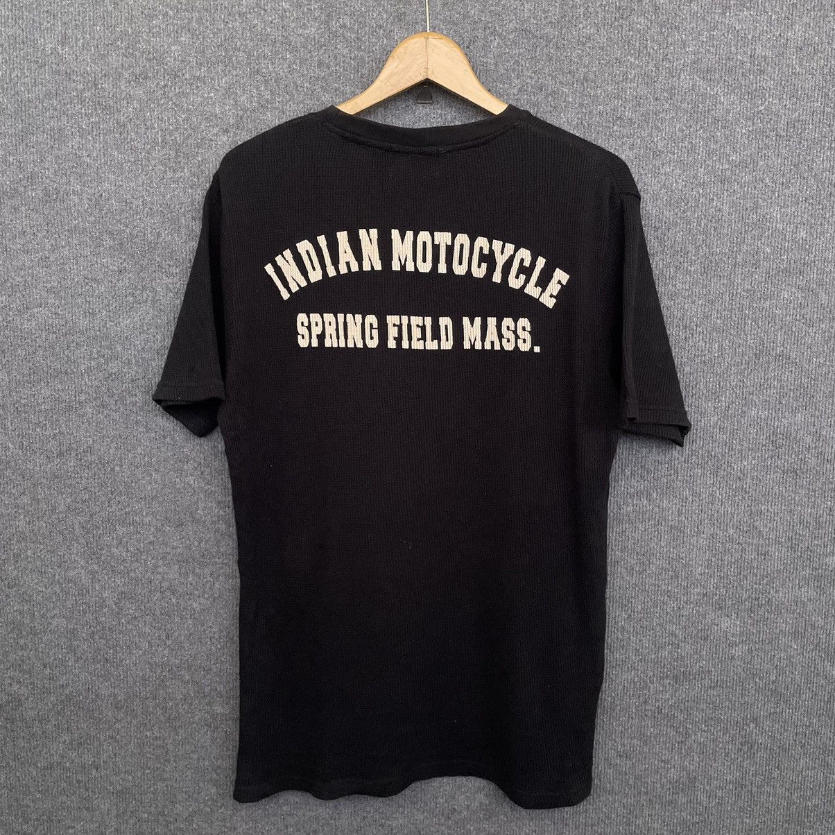 Indian Motorcycle × West Coast Choppers Y2K Indian Motorcycle Black Waffle T Shirt Size US L / EU 52-54 / 3 - 1 Thumbnail