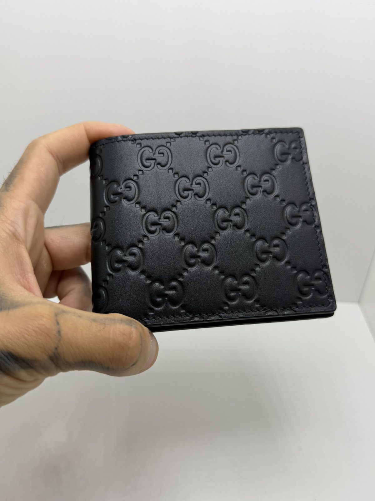 Gucci Gucc wallet Leather black Size ONE SIZE - 1 Thumbnail